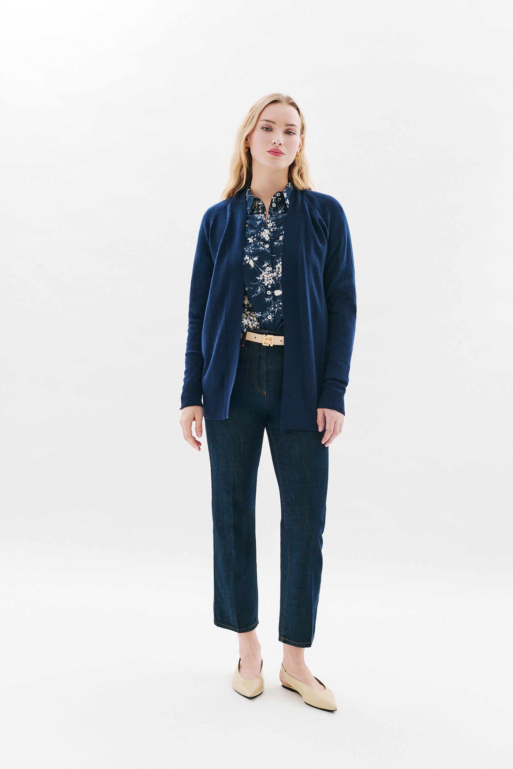 Gilet mgary bleu marine femme