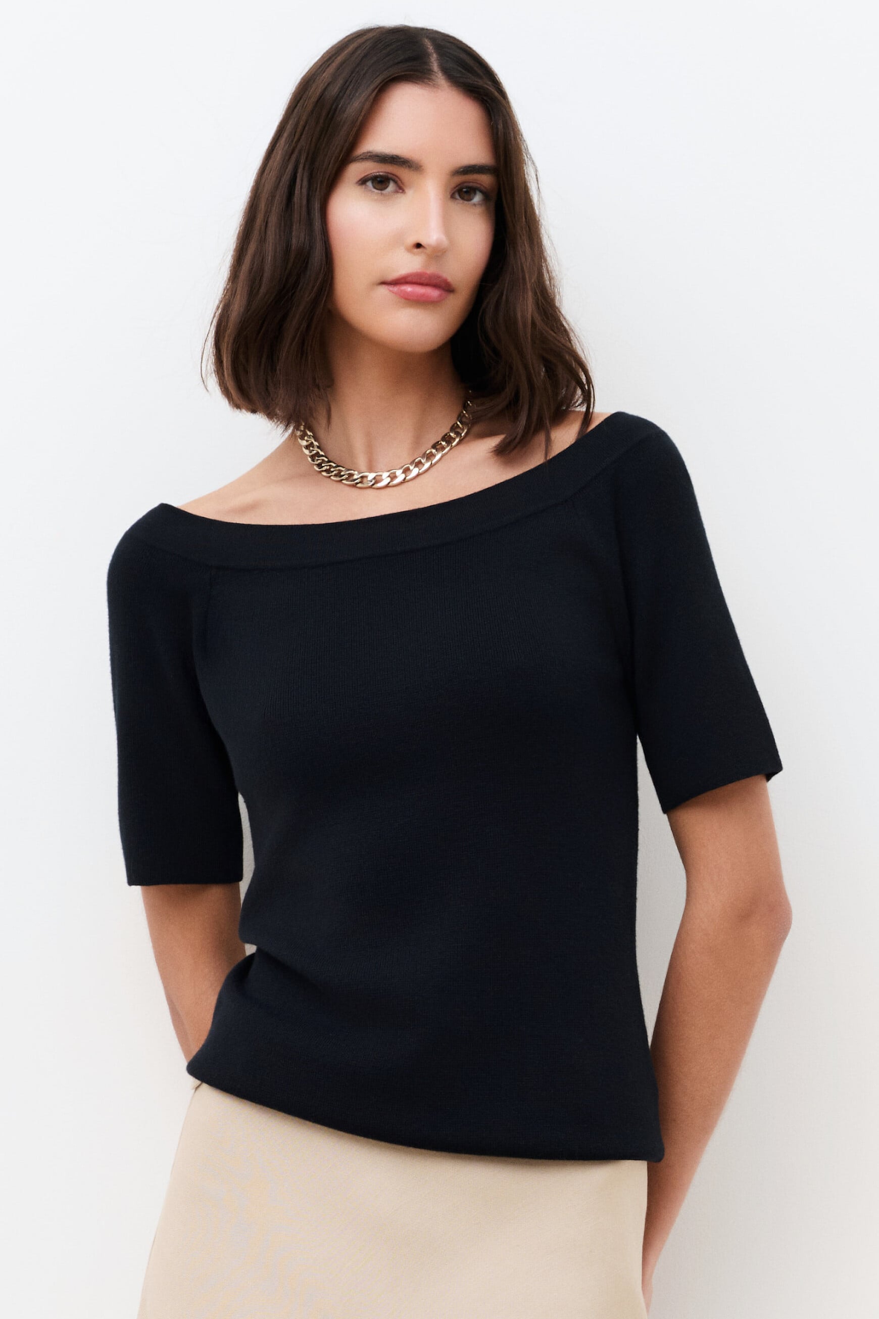 Pull Malone noir femme