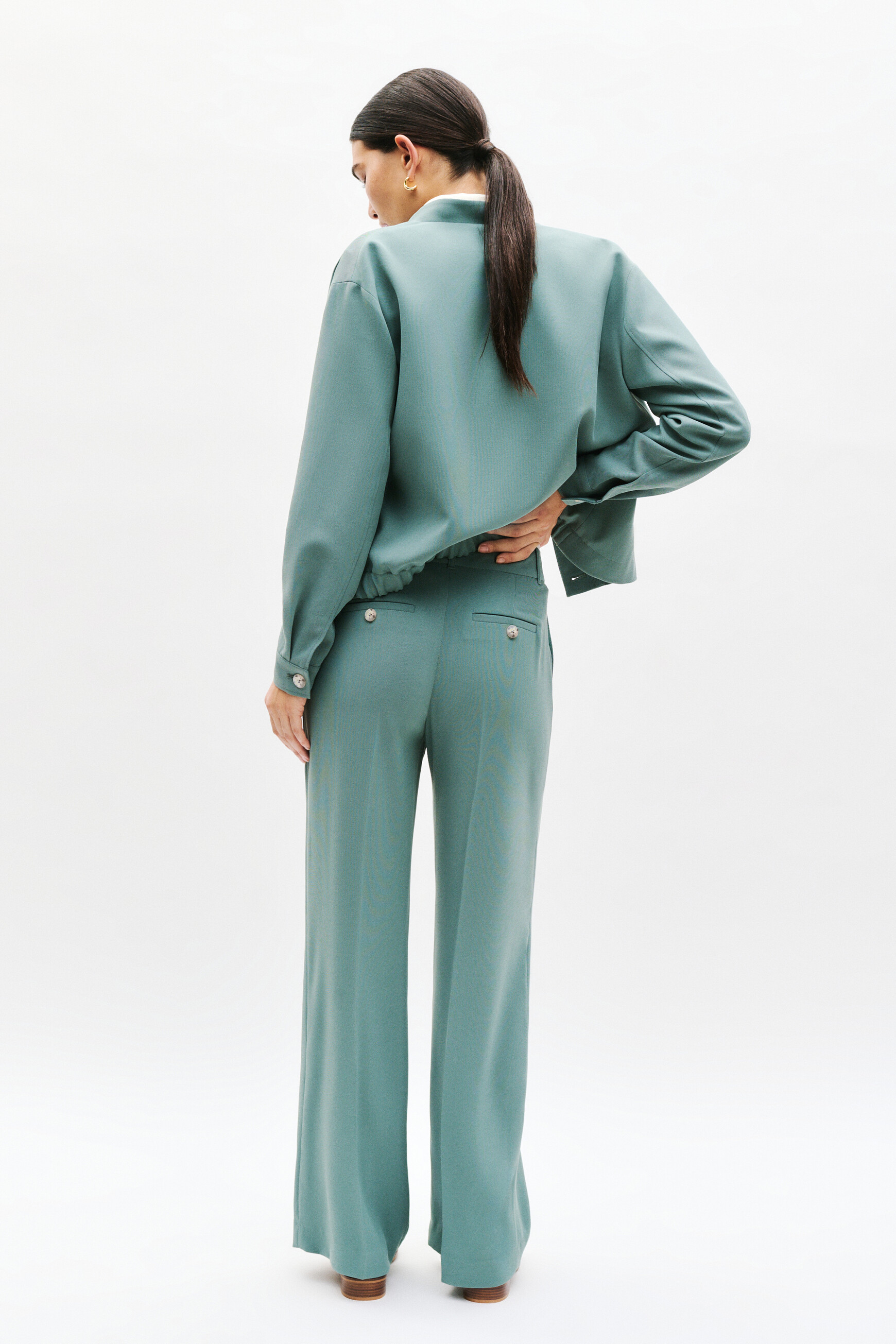 pantalon pveronique vert pastel femme Pantalon Pveronique vert pastel femme