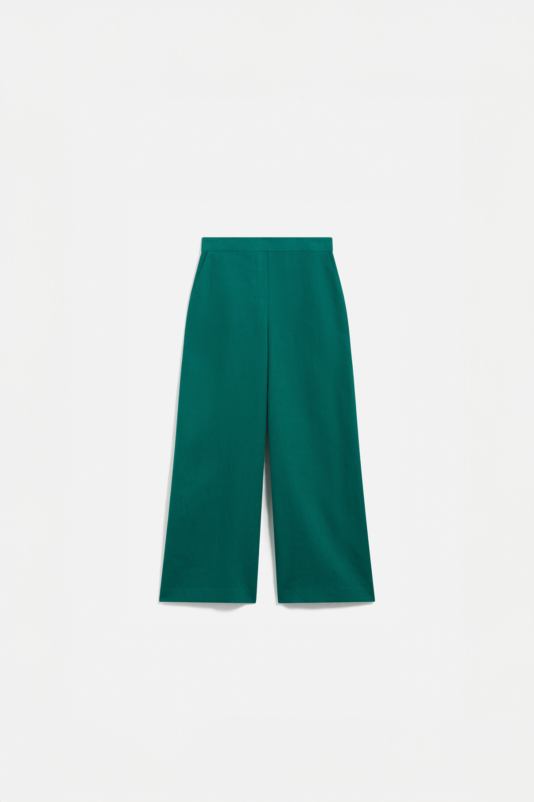 pantalon pandi 100 lin vert emeraude femme Pantalon pandi 100% lin vert emeraude femme