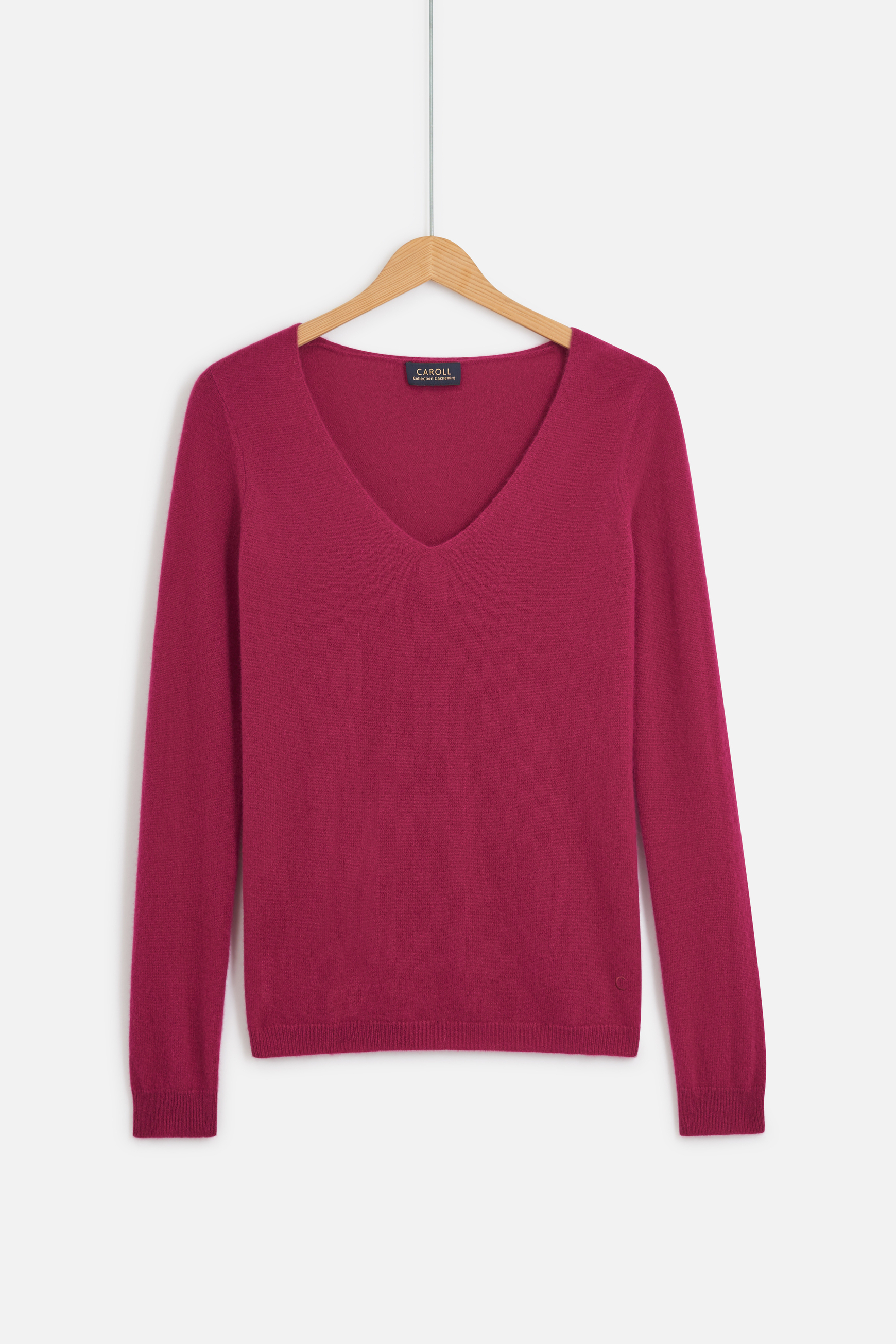 pull eva 100 cachemire rose cerise femme pull eva 100% cachemire rose cerise femme
