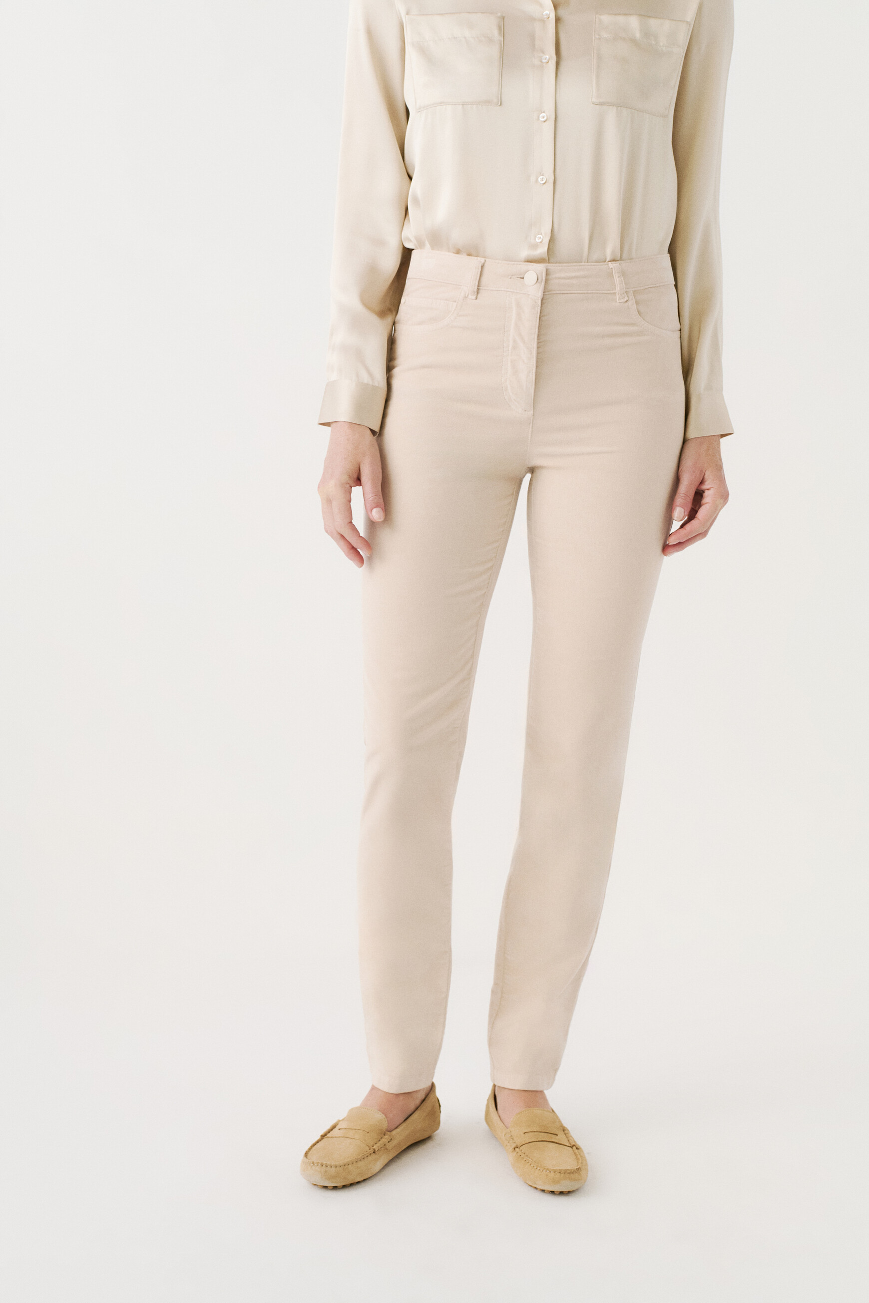 pantalon sylvano beige femme