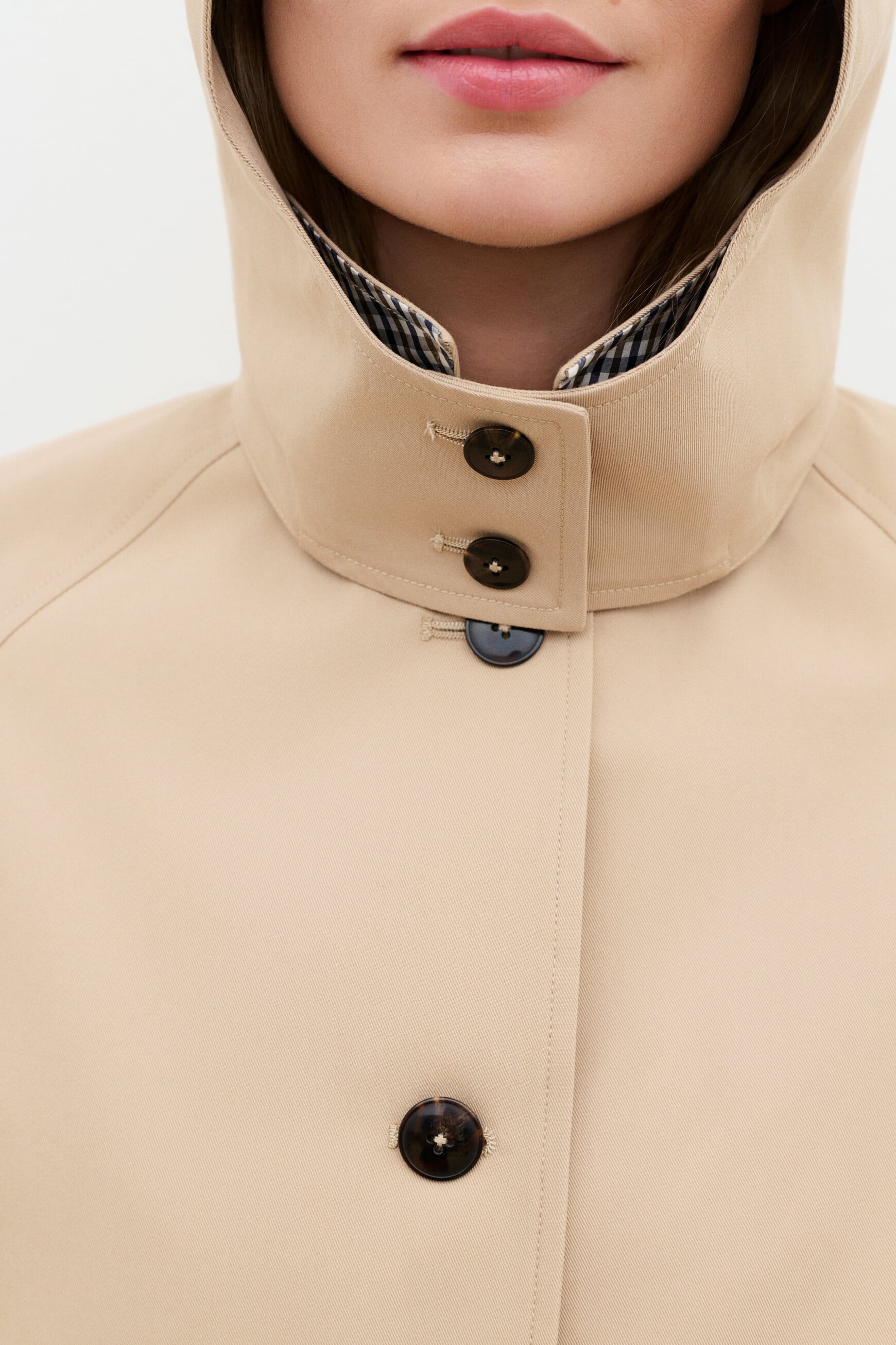Gromylong trench coat sand woman