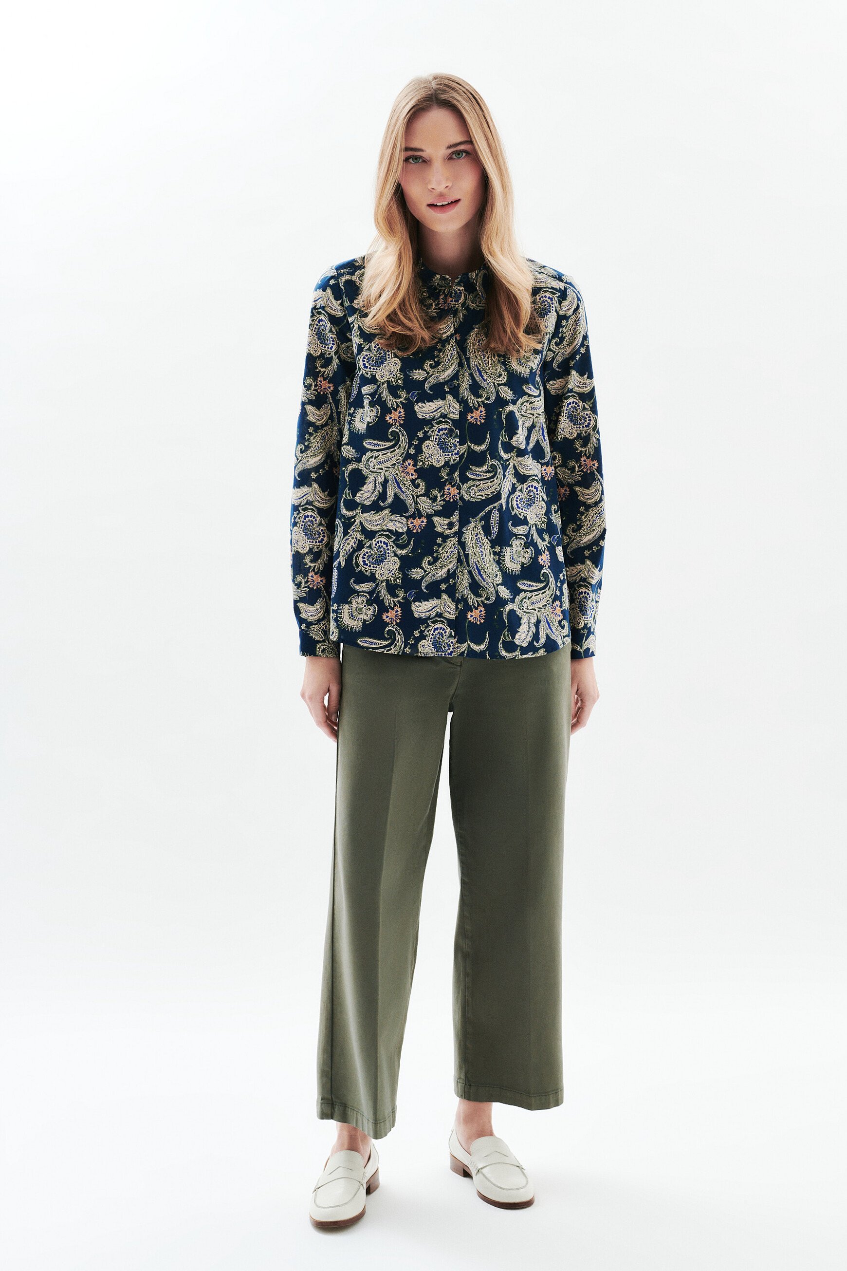 Jessica2 shirt navy blue woman