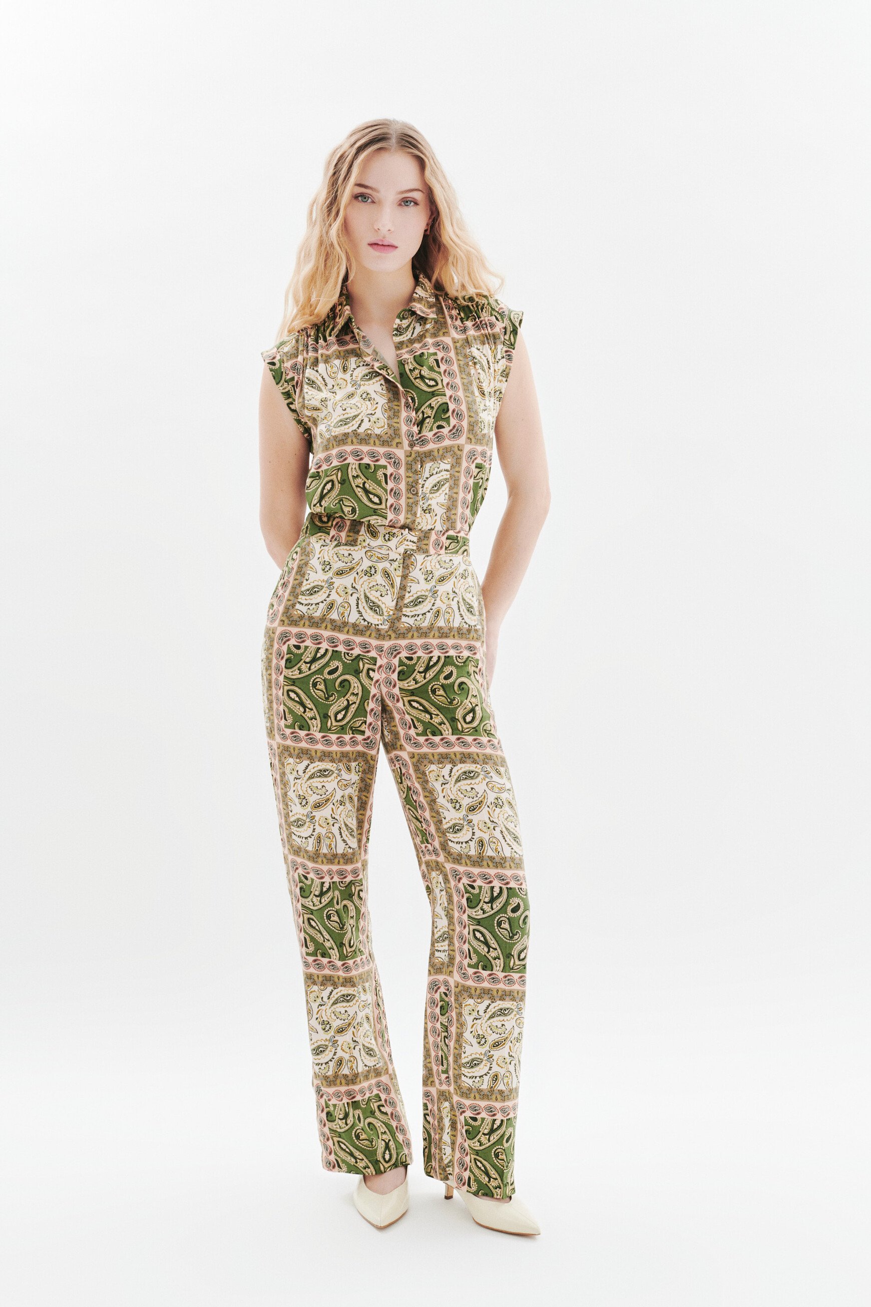 pantalon patoche vert kaki femme Pantalon Patoche vert kaki femme