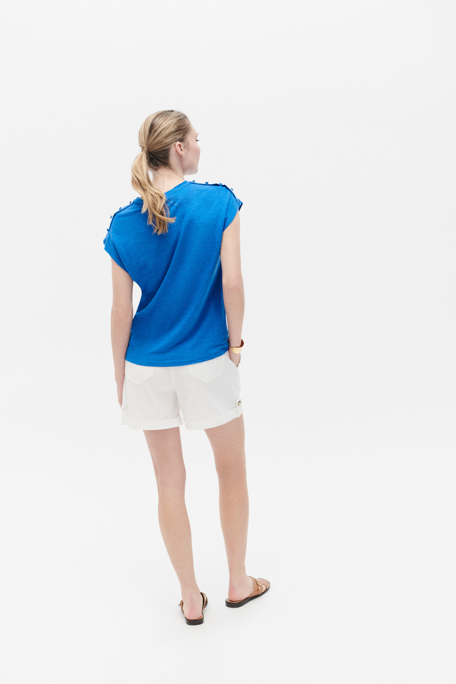 tshirt kate bleu electrique femme tshirt kate bleu electrique femme