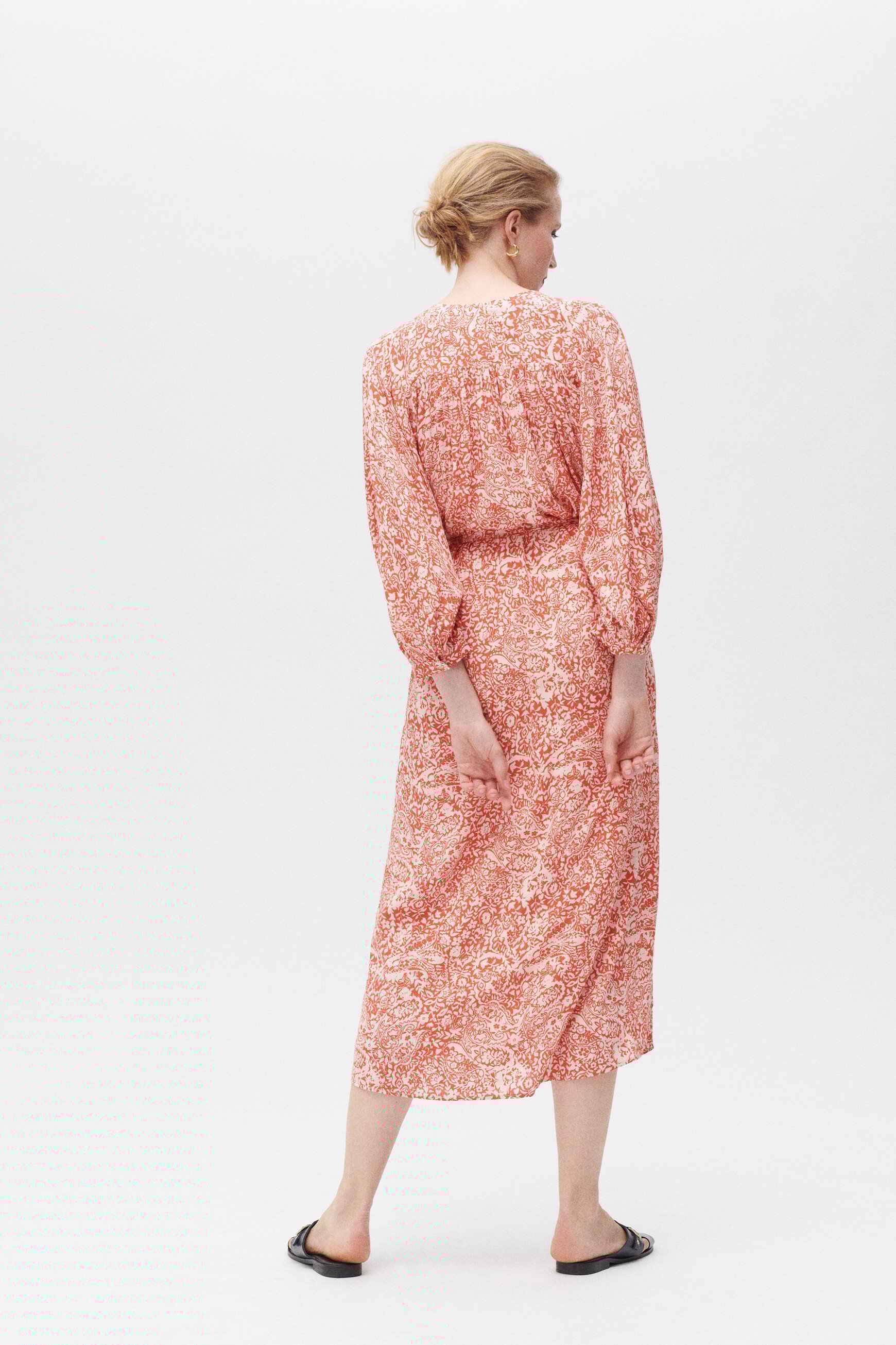 rita dress orange woman Rita dress orange woman