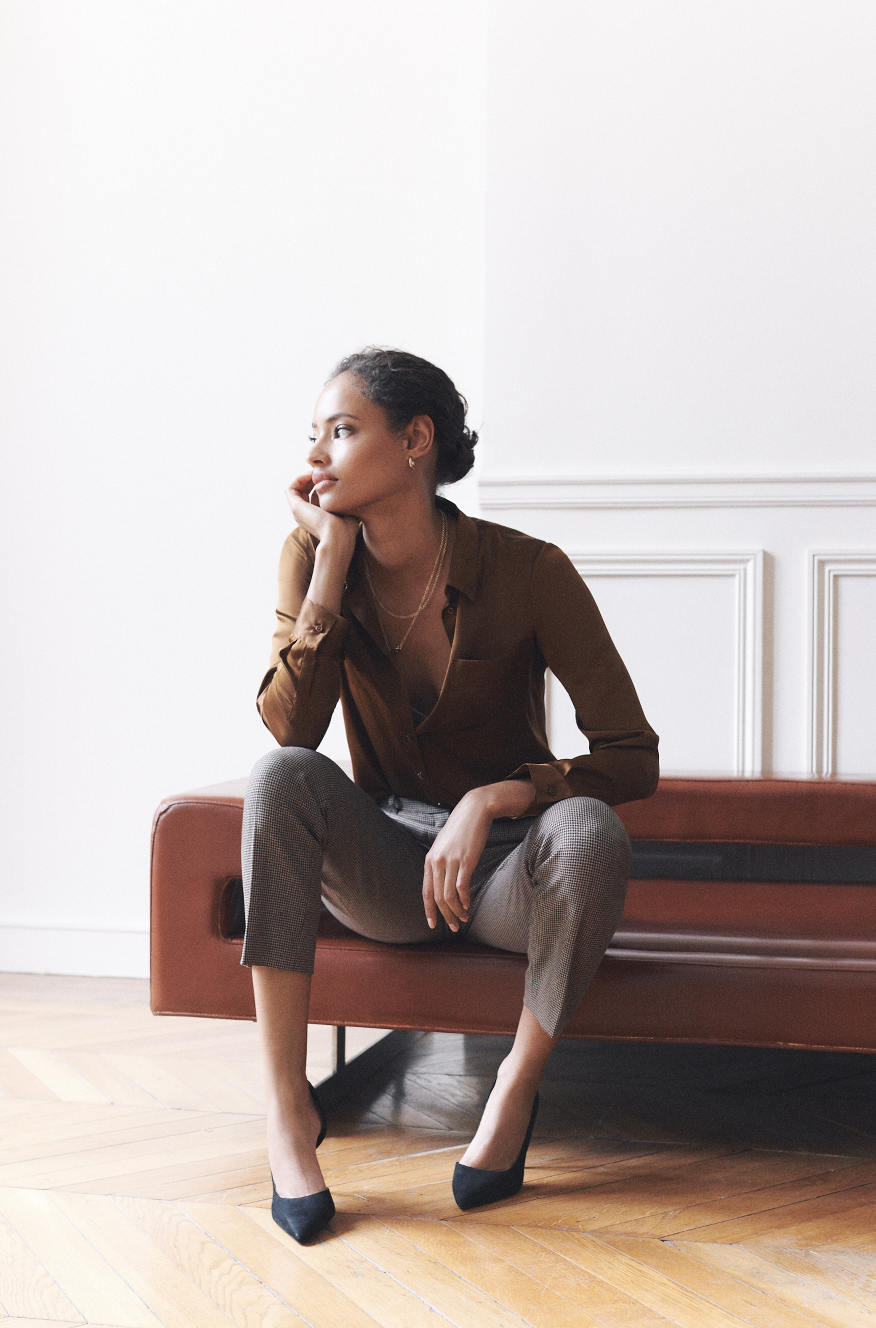 pantalon sidiki marron fonce femme pantalon sidiki marron fonce femme