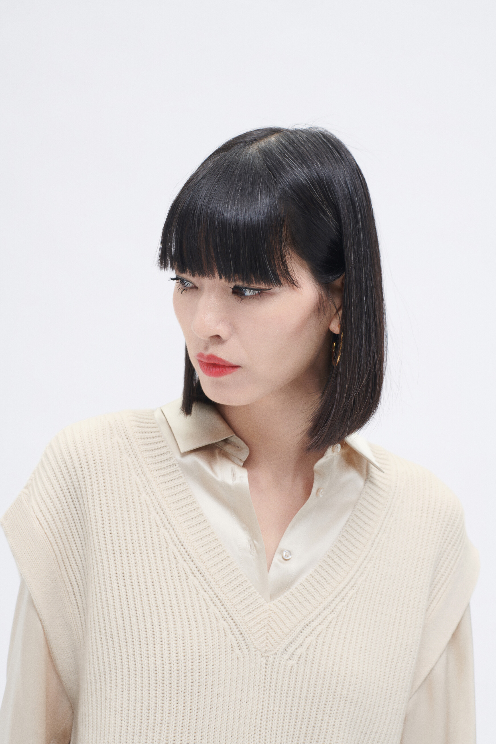 Pull mcurt ecru femme