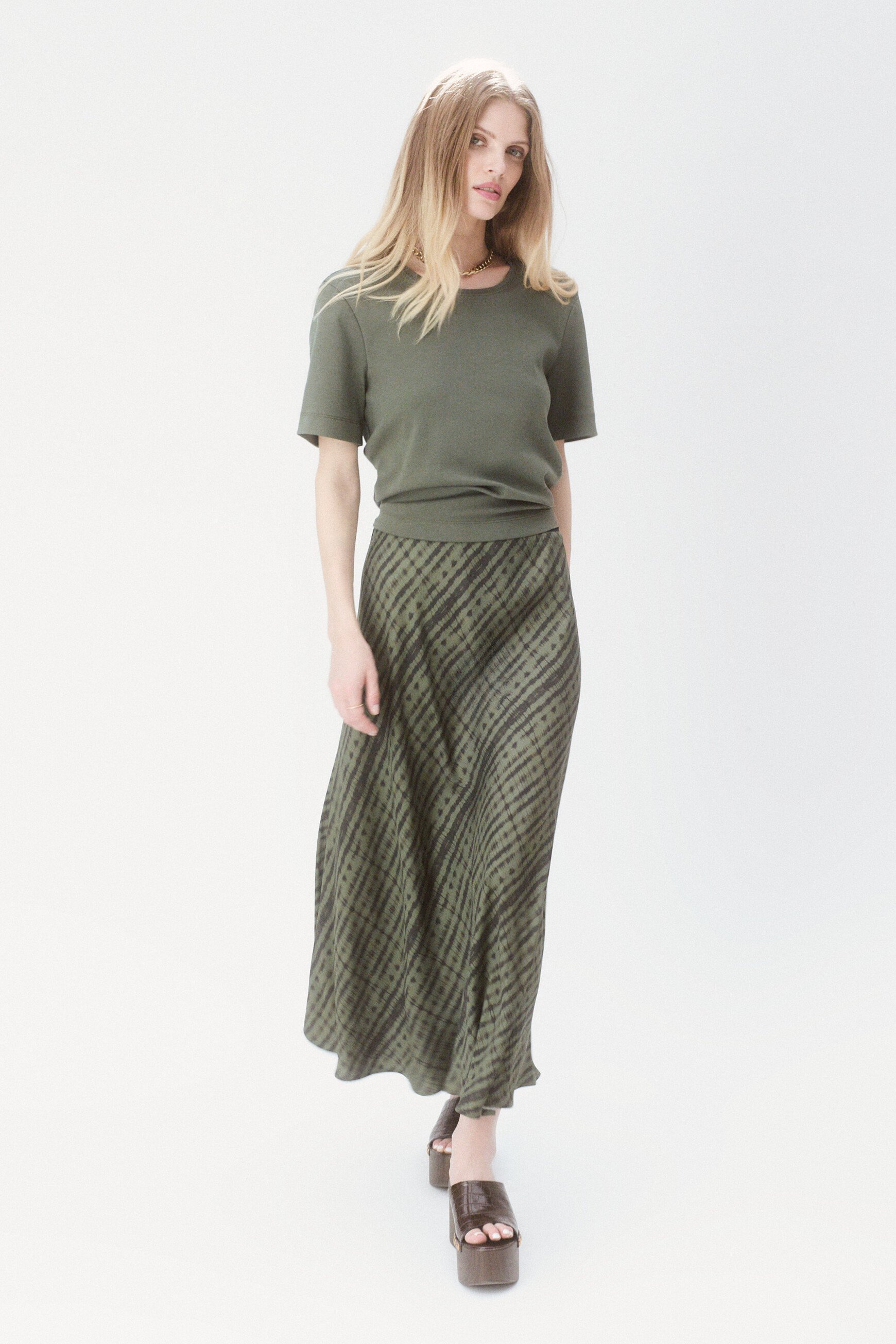 Jalentina2 skirt khaki green woman