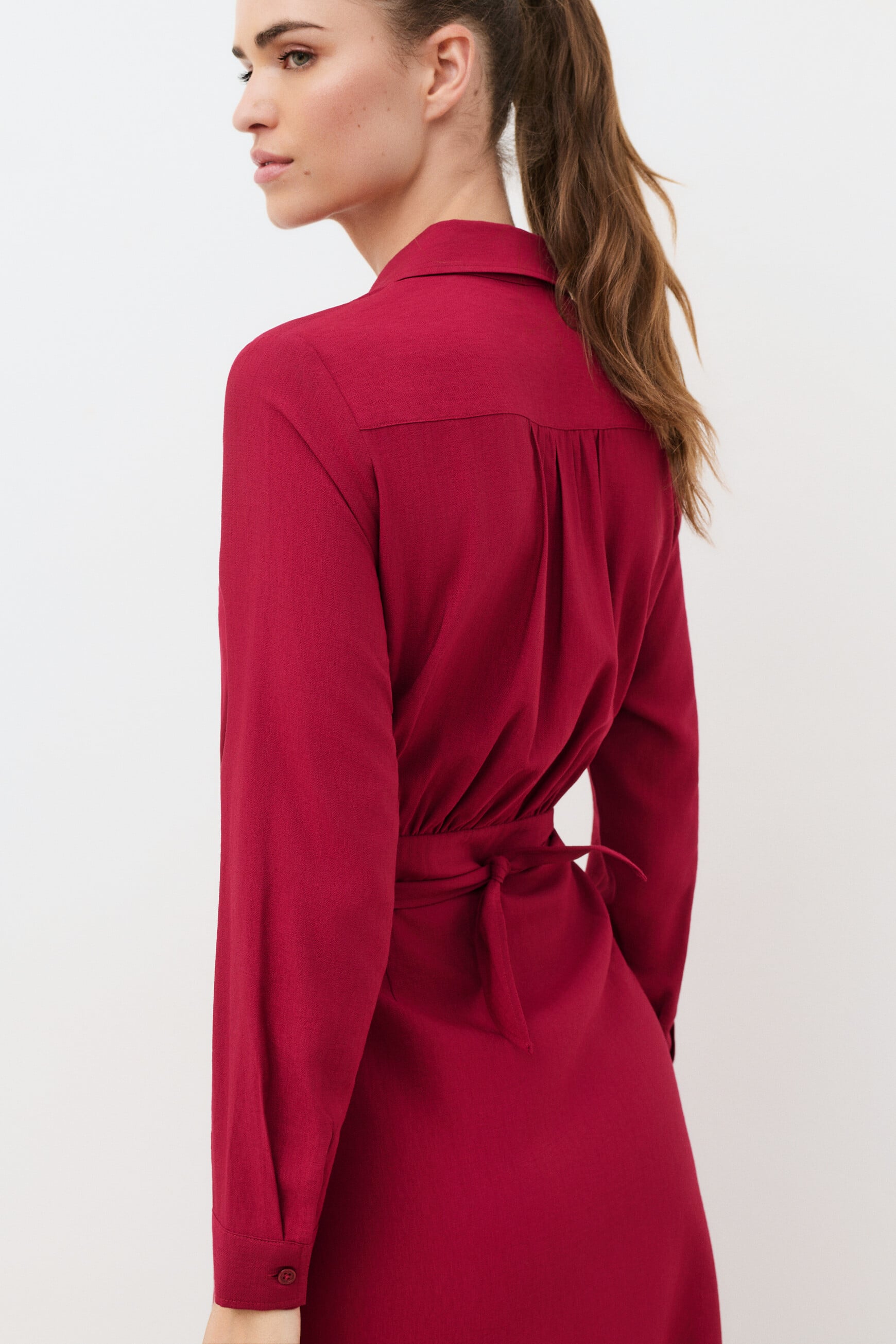 Rosana dress burgundy woman