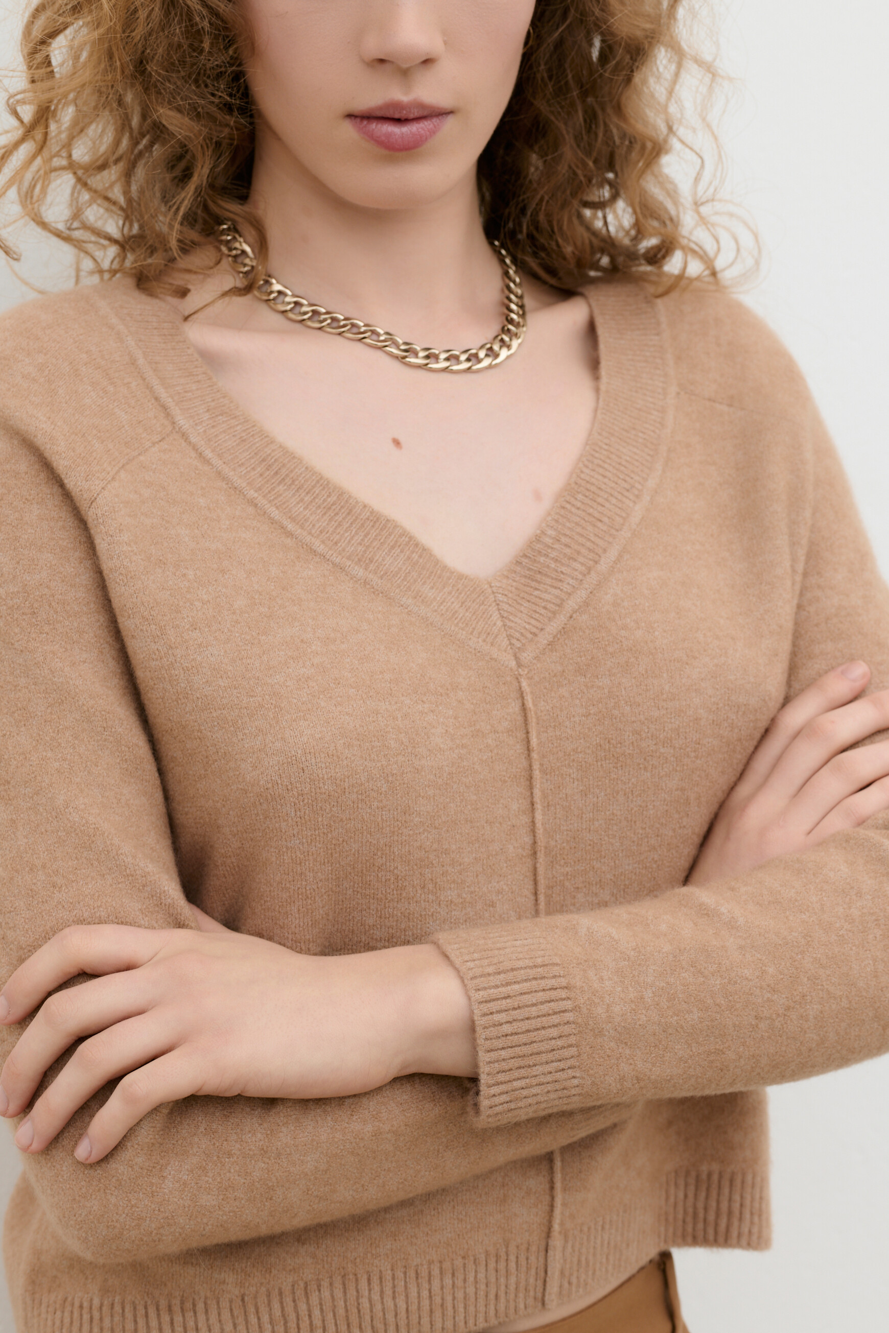 Mjerry sweater camel woman