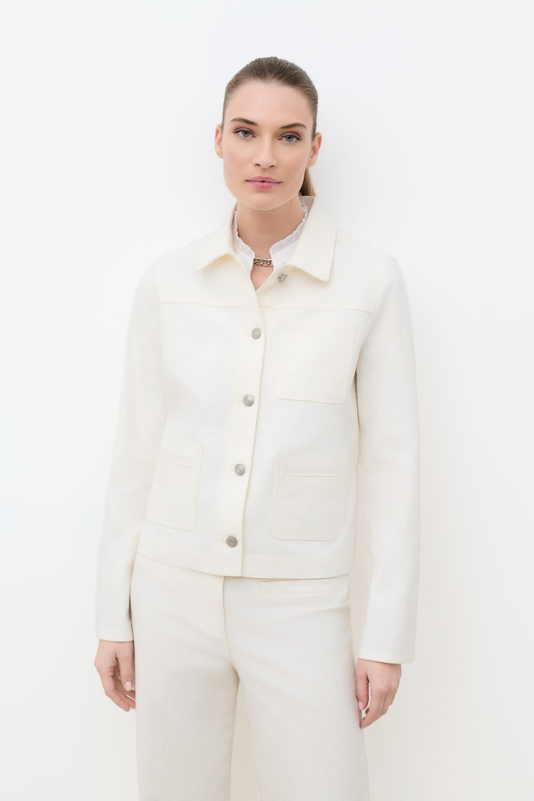 Vminatella jacket ecru woman