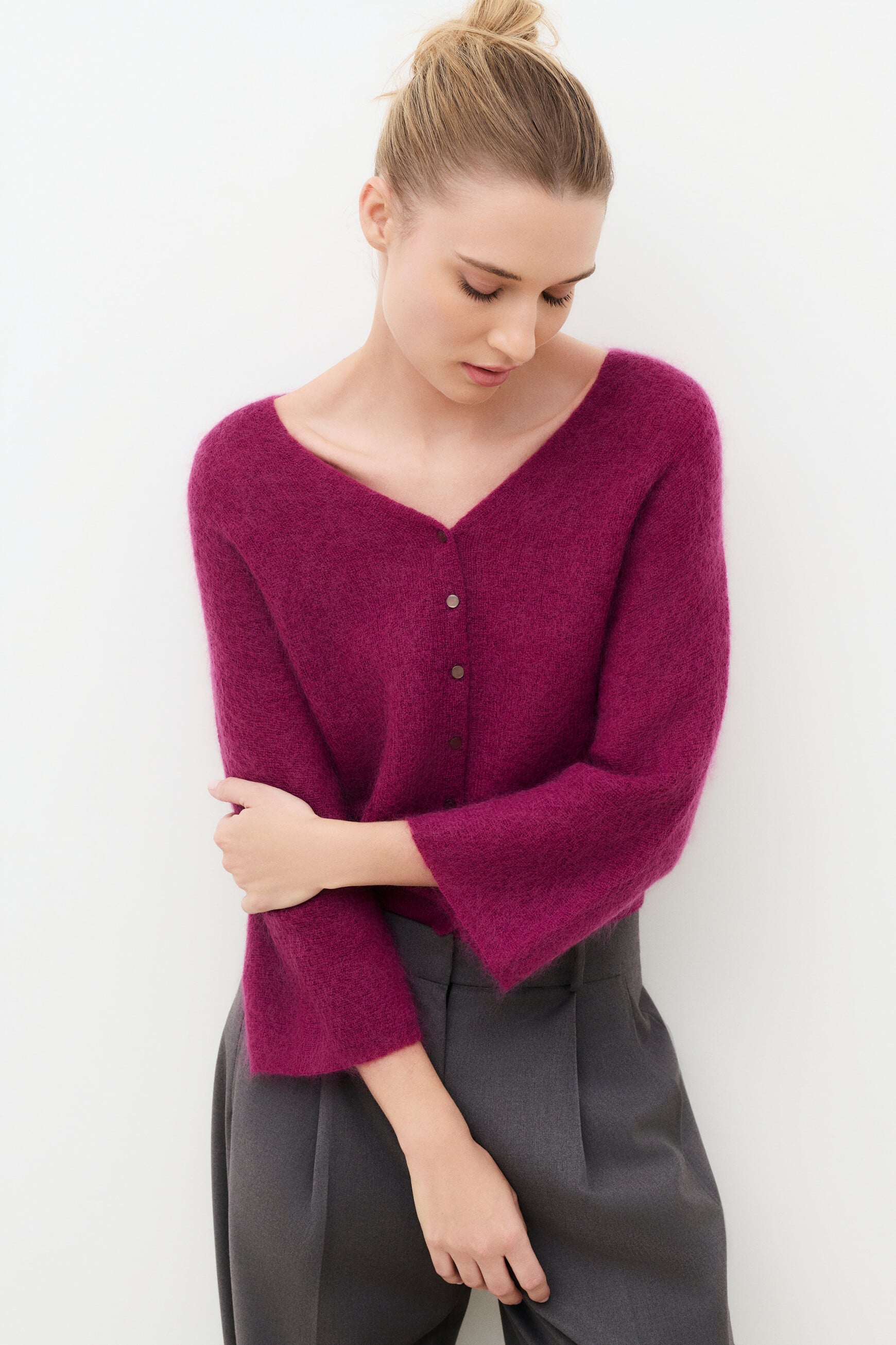 Mpearl sweater violete oscuro woman