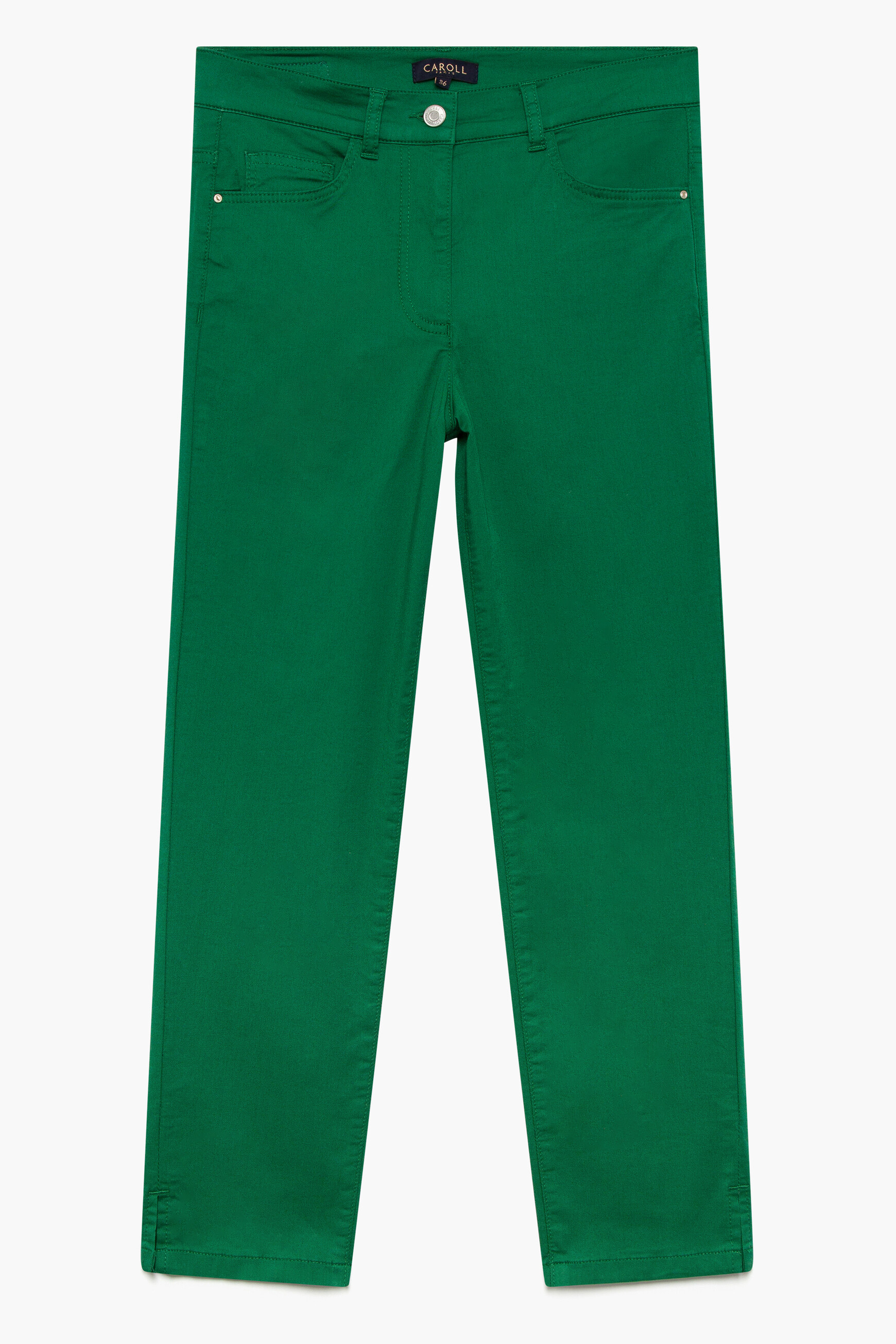 pantacourt mason vert menthe femme