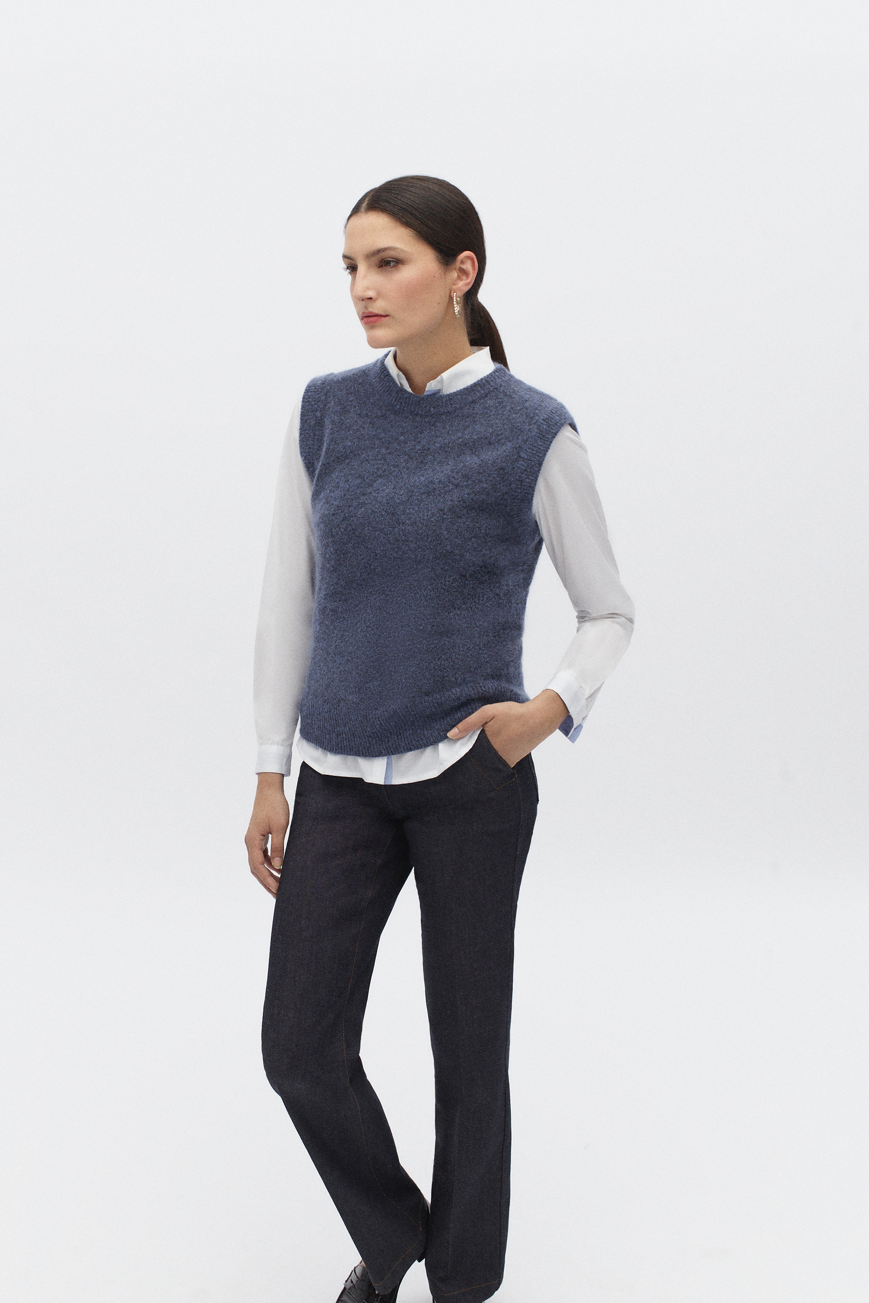 pull boris denim double stone femme pull boris denim double stone femme
