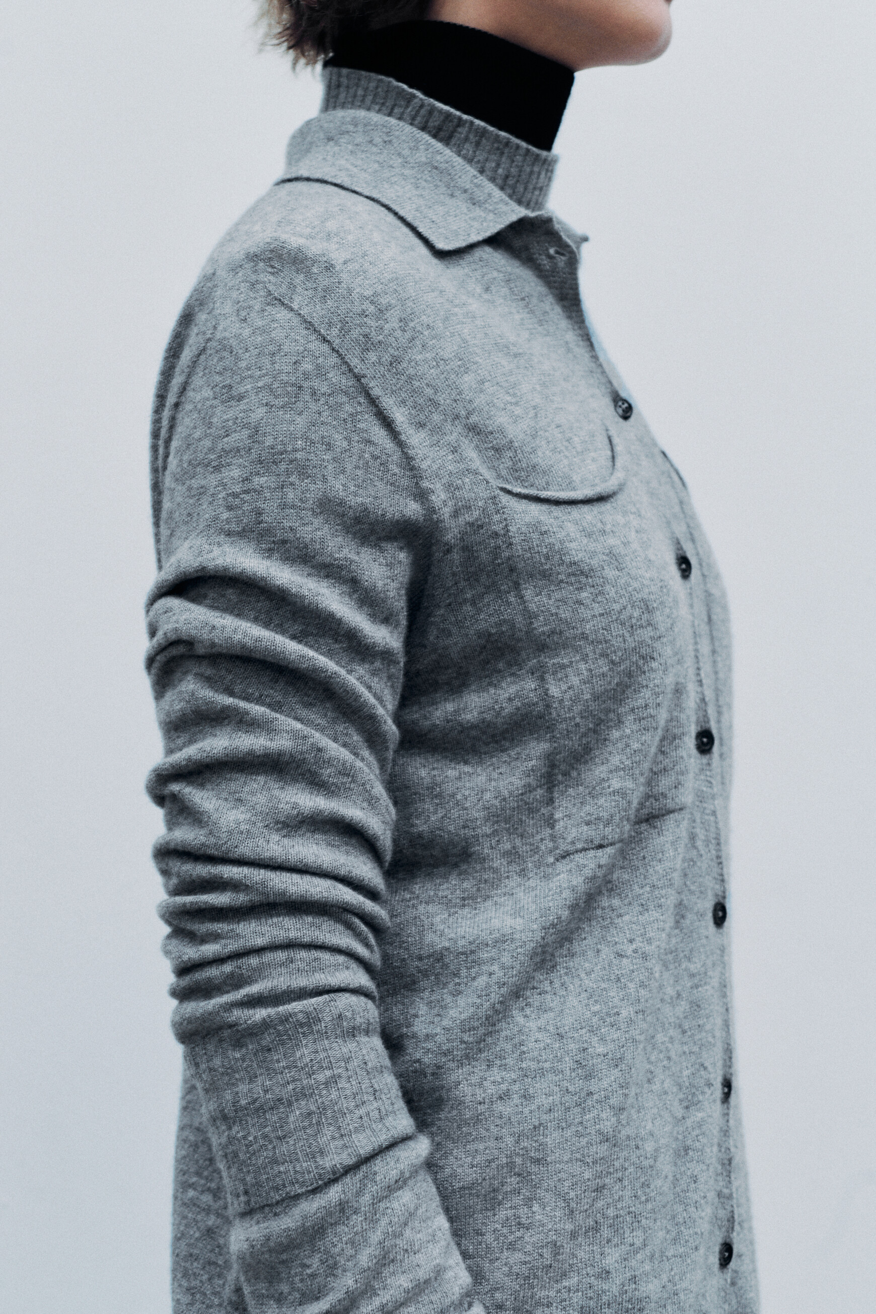 Mpatty sweater made in Italy grey woman