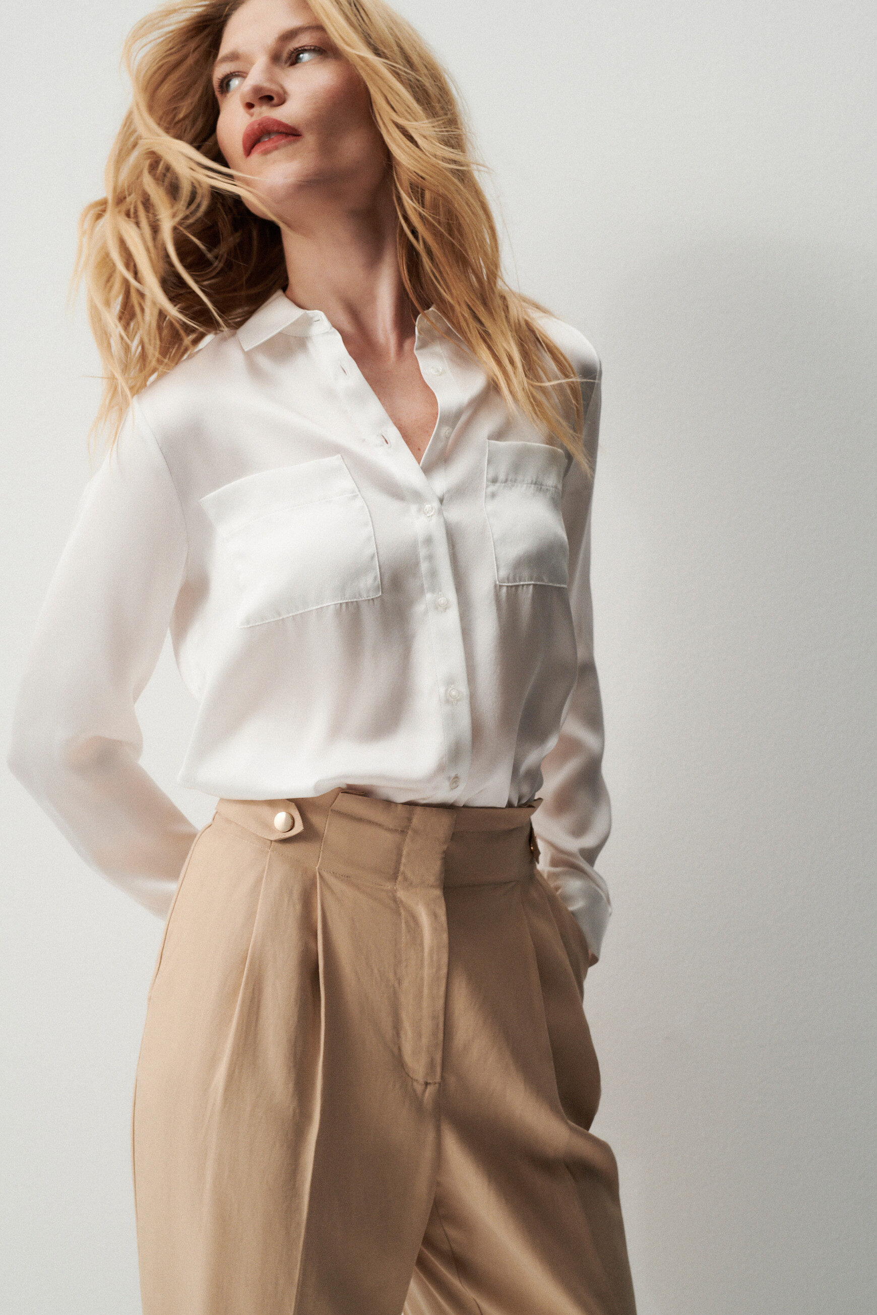 chemise jeanne b 100 soie ivoire femme chemise jeanne b 100% soie ivoire femme