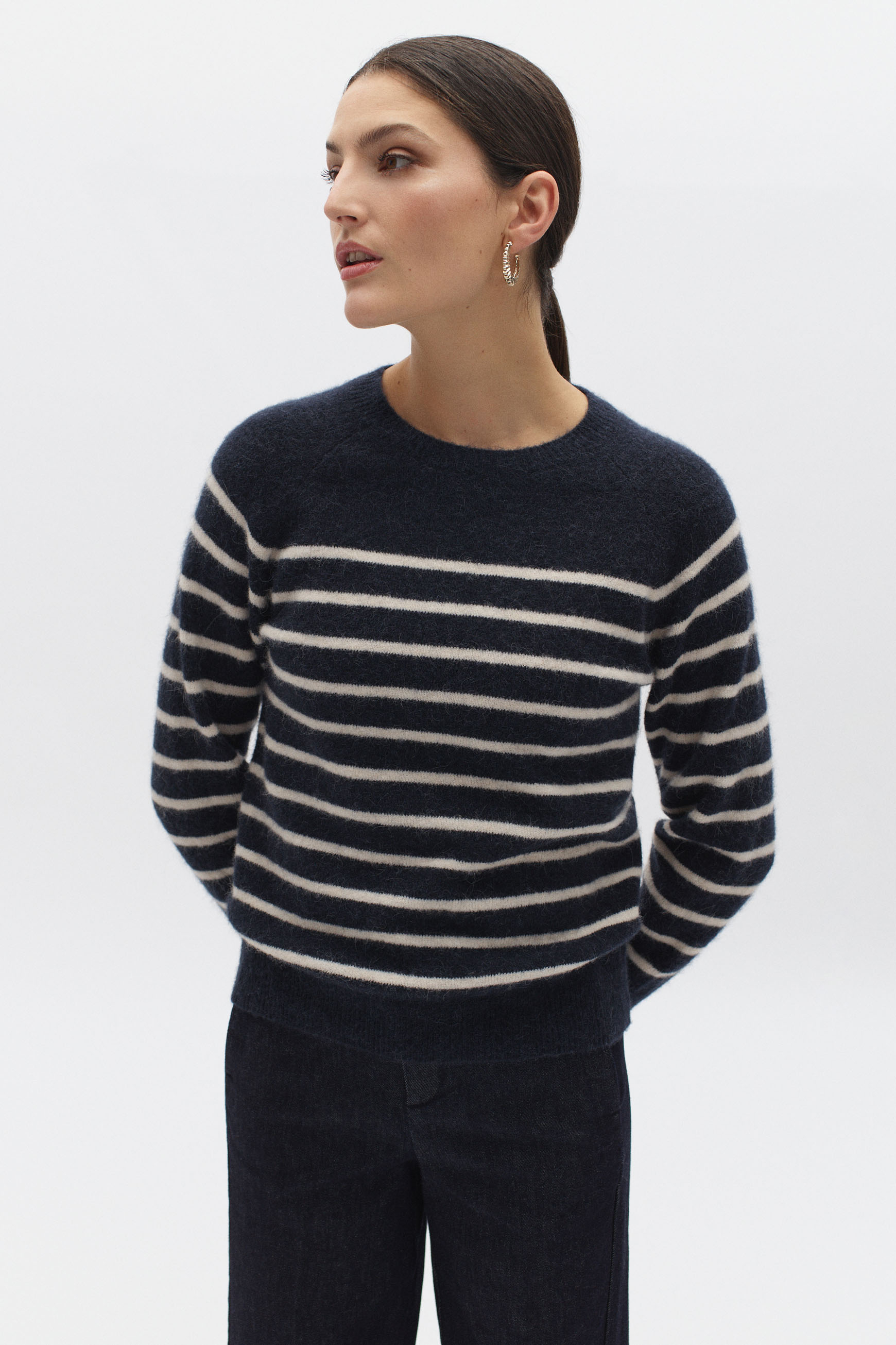 pull fabian bleu marine femme