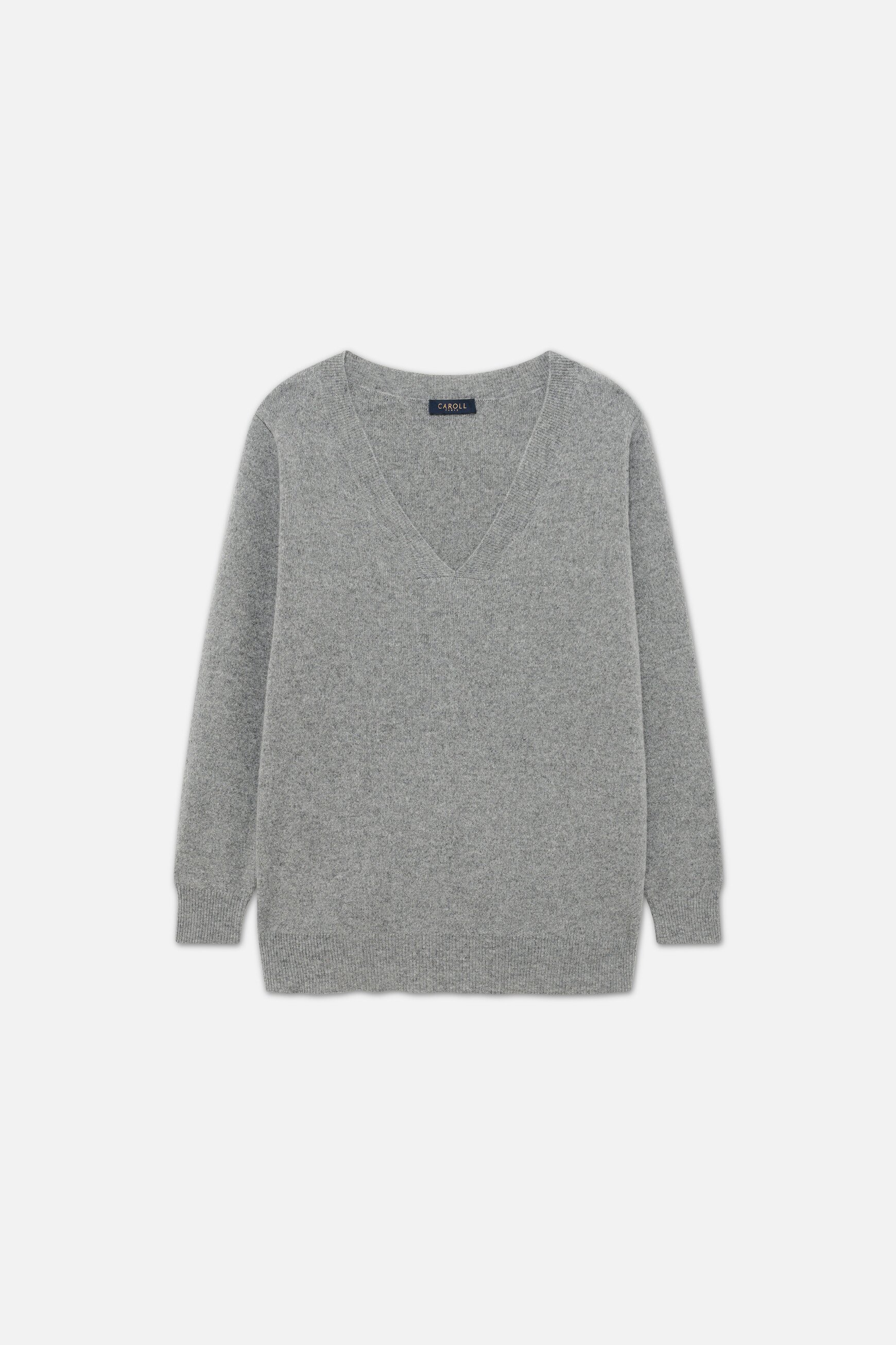 Pull Mleopold made in Italy gris femme