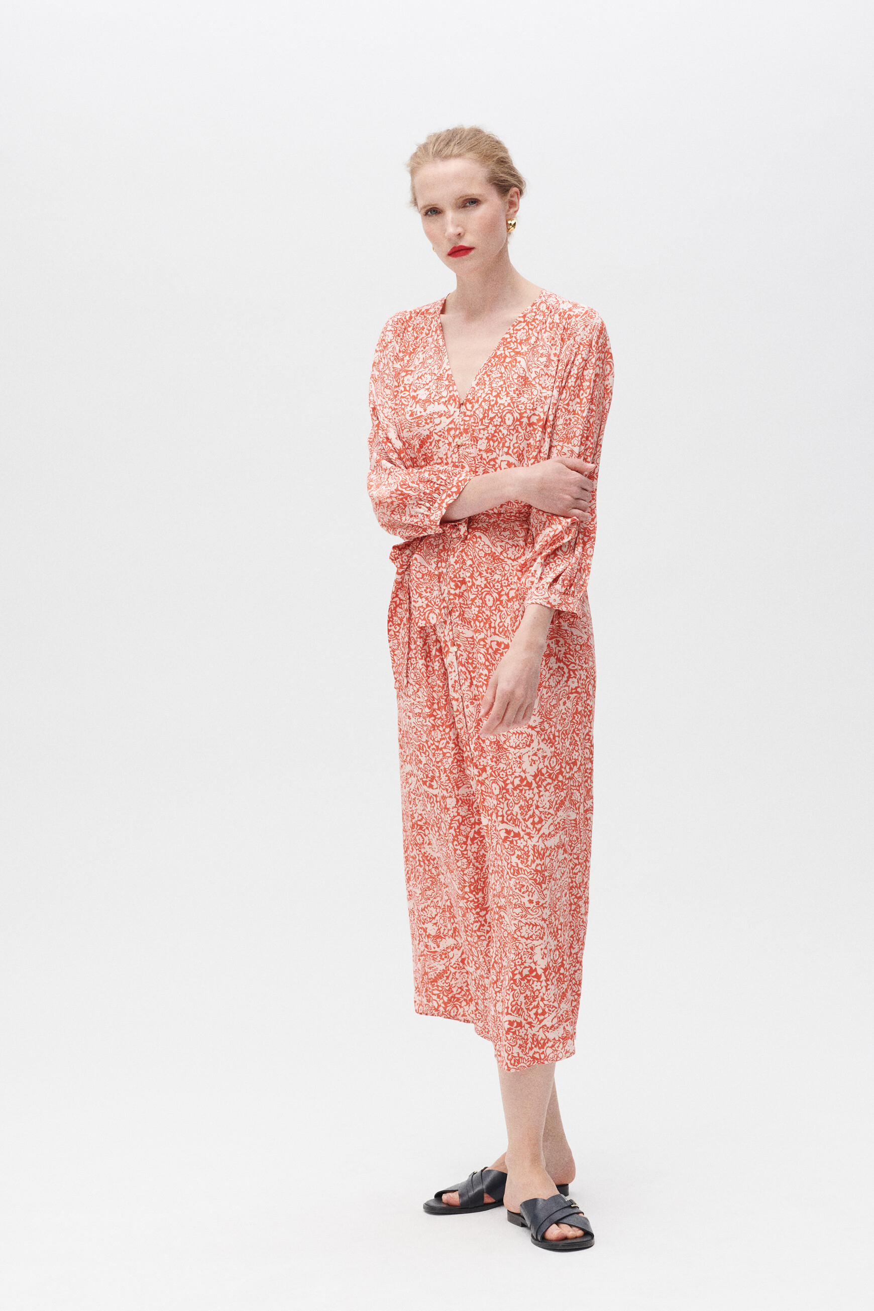 Robe caroll on sale orange