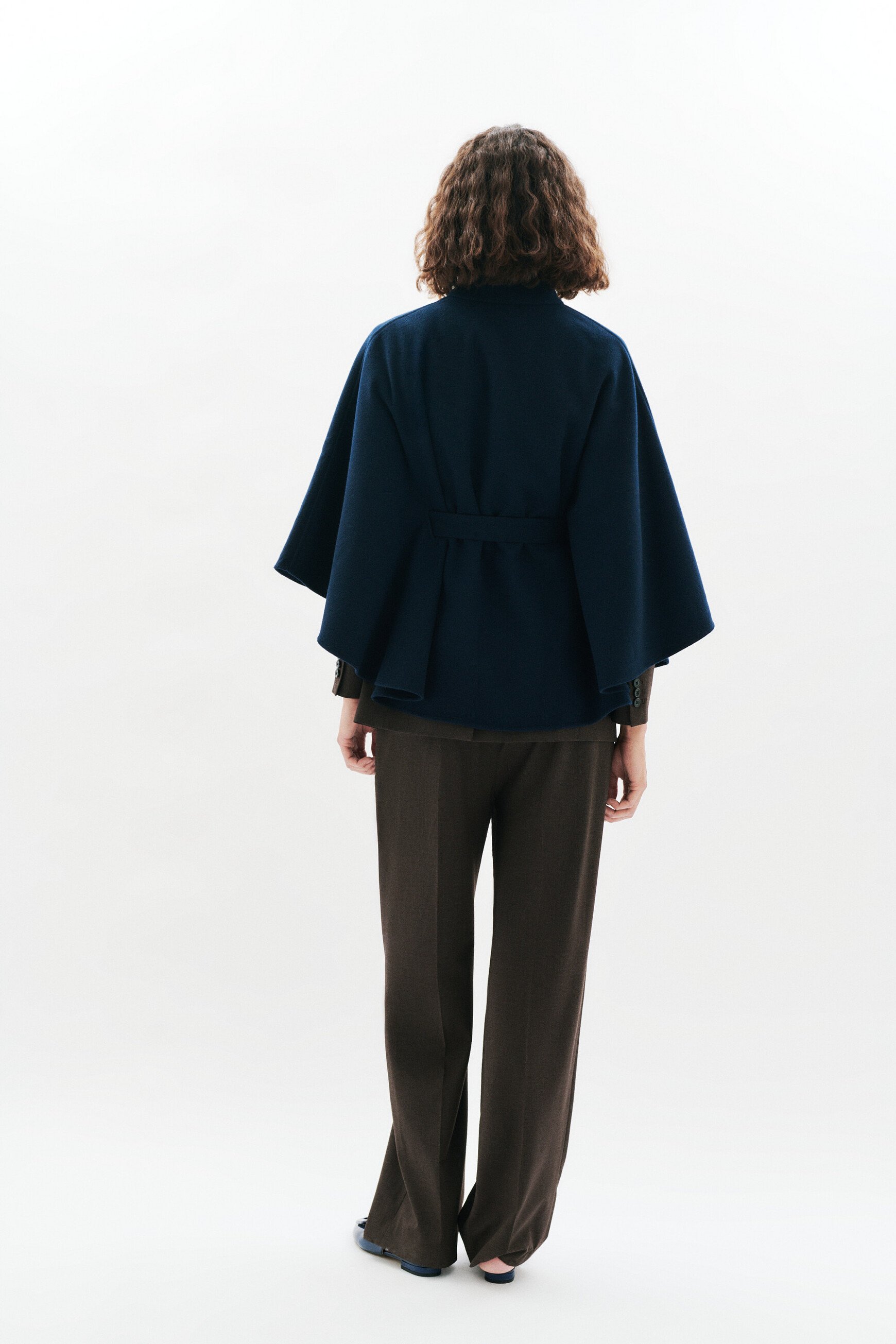 Poncho Hacaro marineblau damen