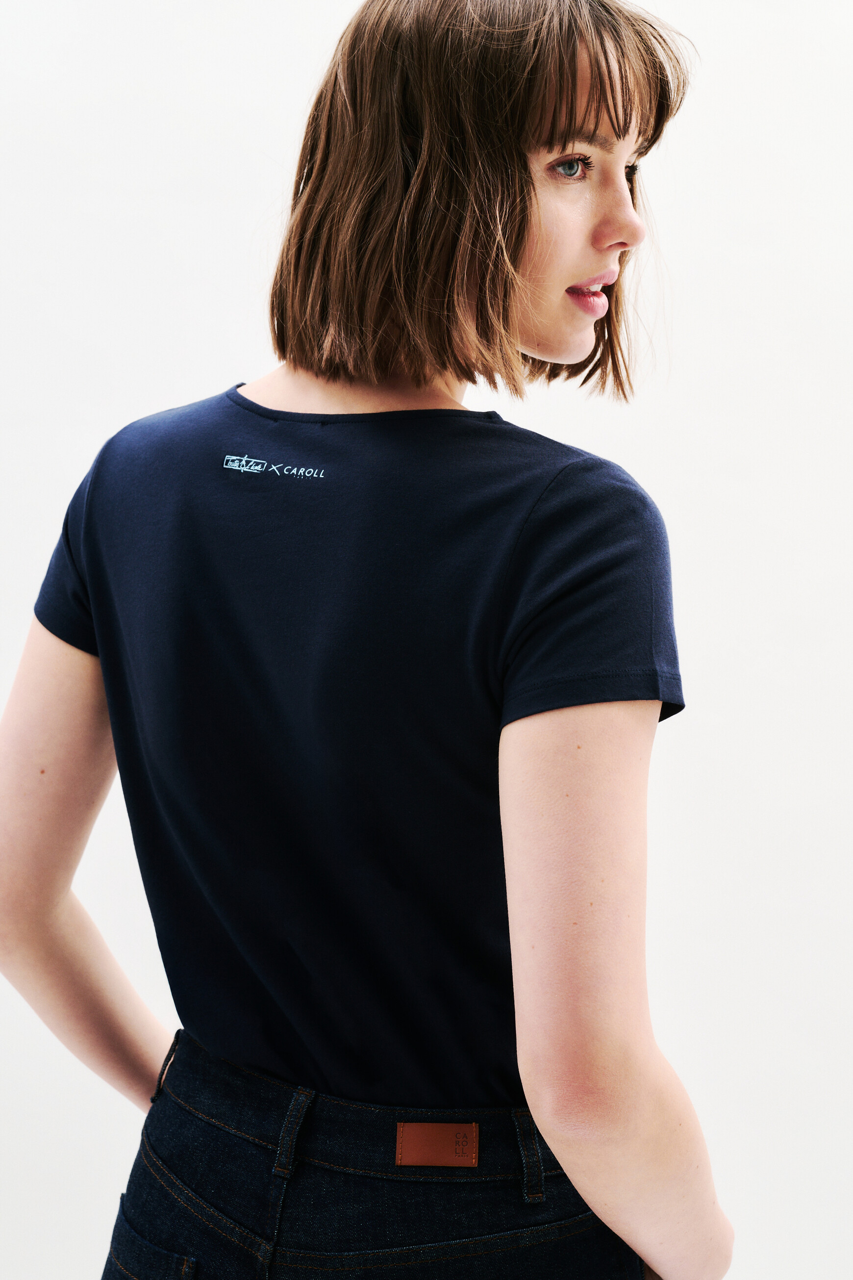 t shirt toutes naar school taxime boek marineblauw vrouw T-shirt toutes naar school taxime boek marineblauw vrouw