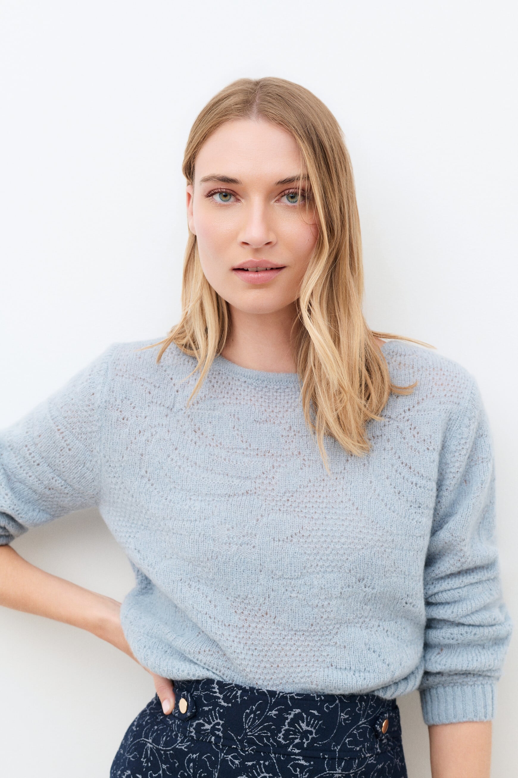 Mvannina sweater pastel blue woman