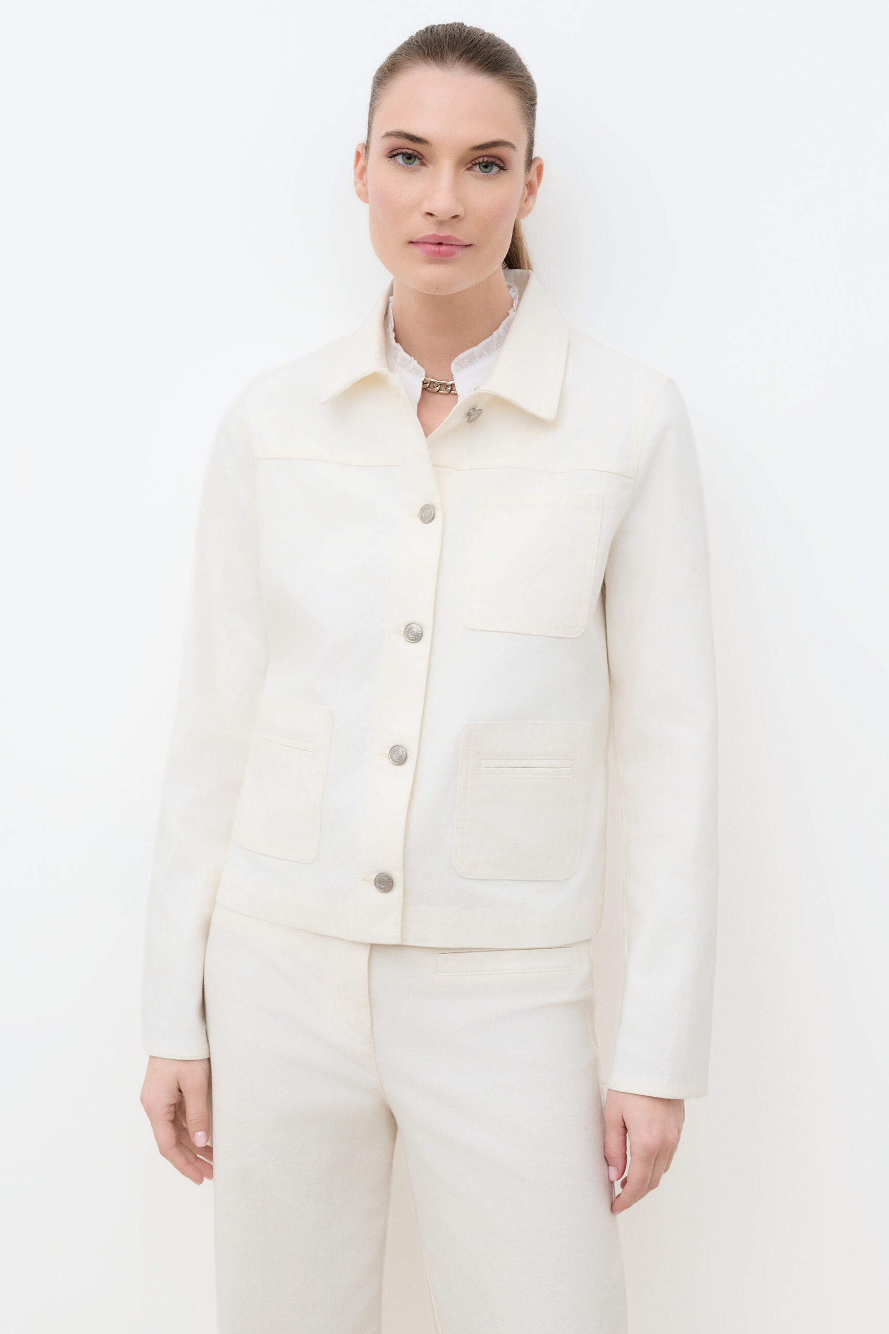 Vminatella jacket ecru woman