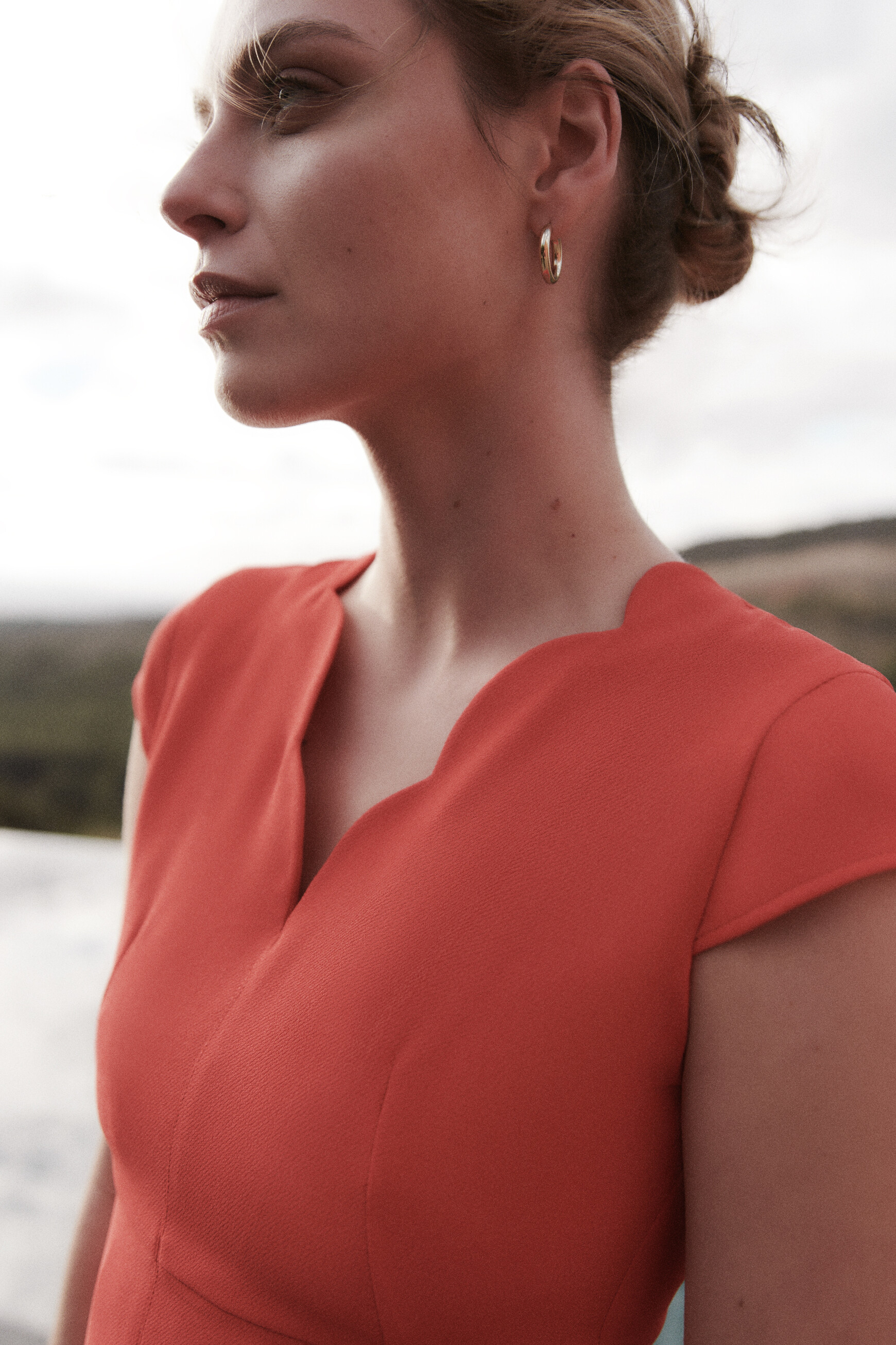 robe structuree myra rouge femme