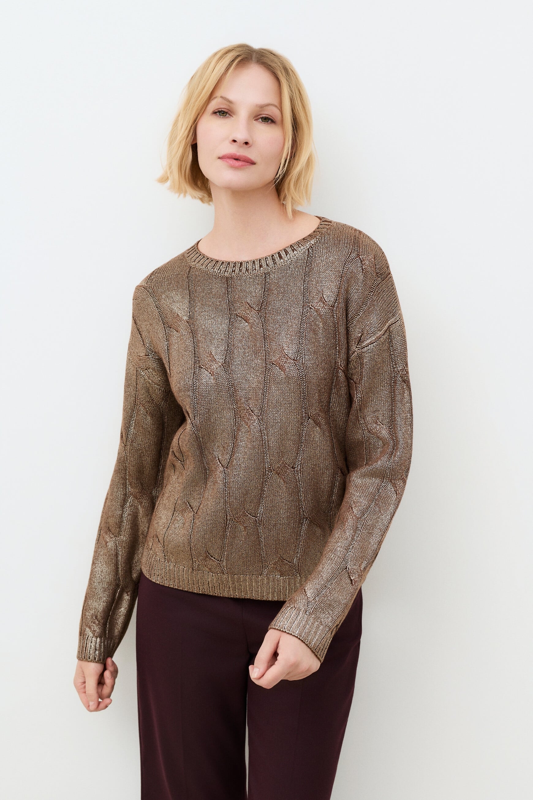 Mval sweater brown woman