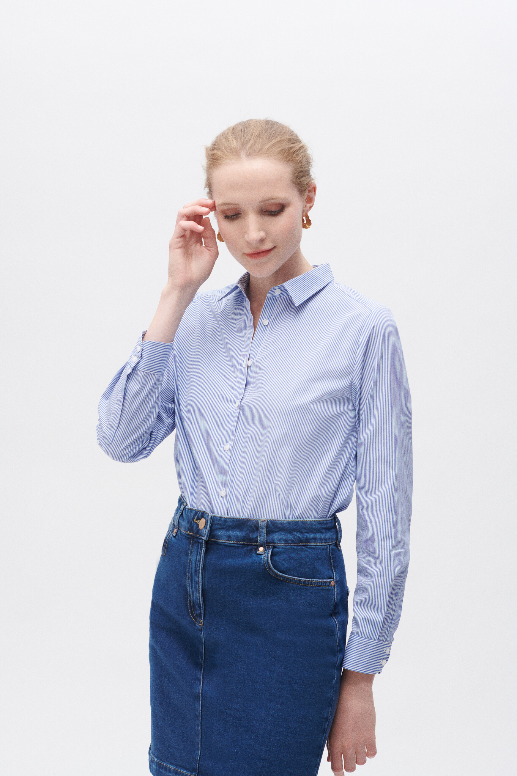 chemisier savana rayee bleu roi femme chemisier savana rayee bleu roi femme