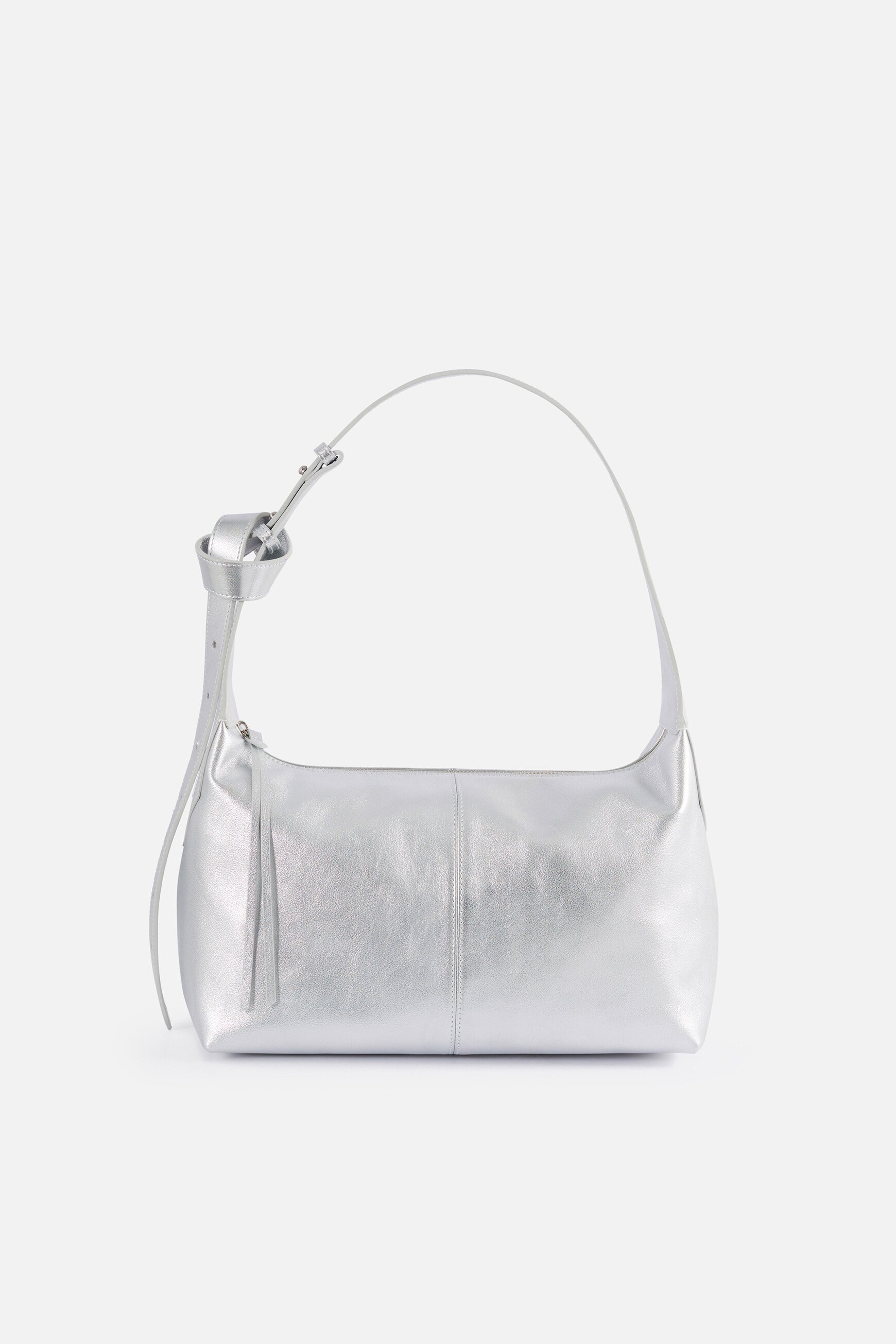 sac soane2 en cuir naturel gris argent femme Sac soane2 en cuir naturel gris argent femme