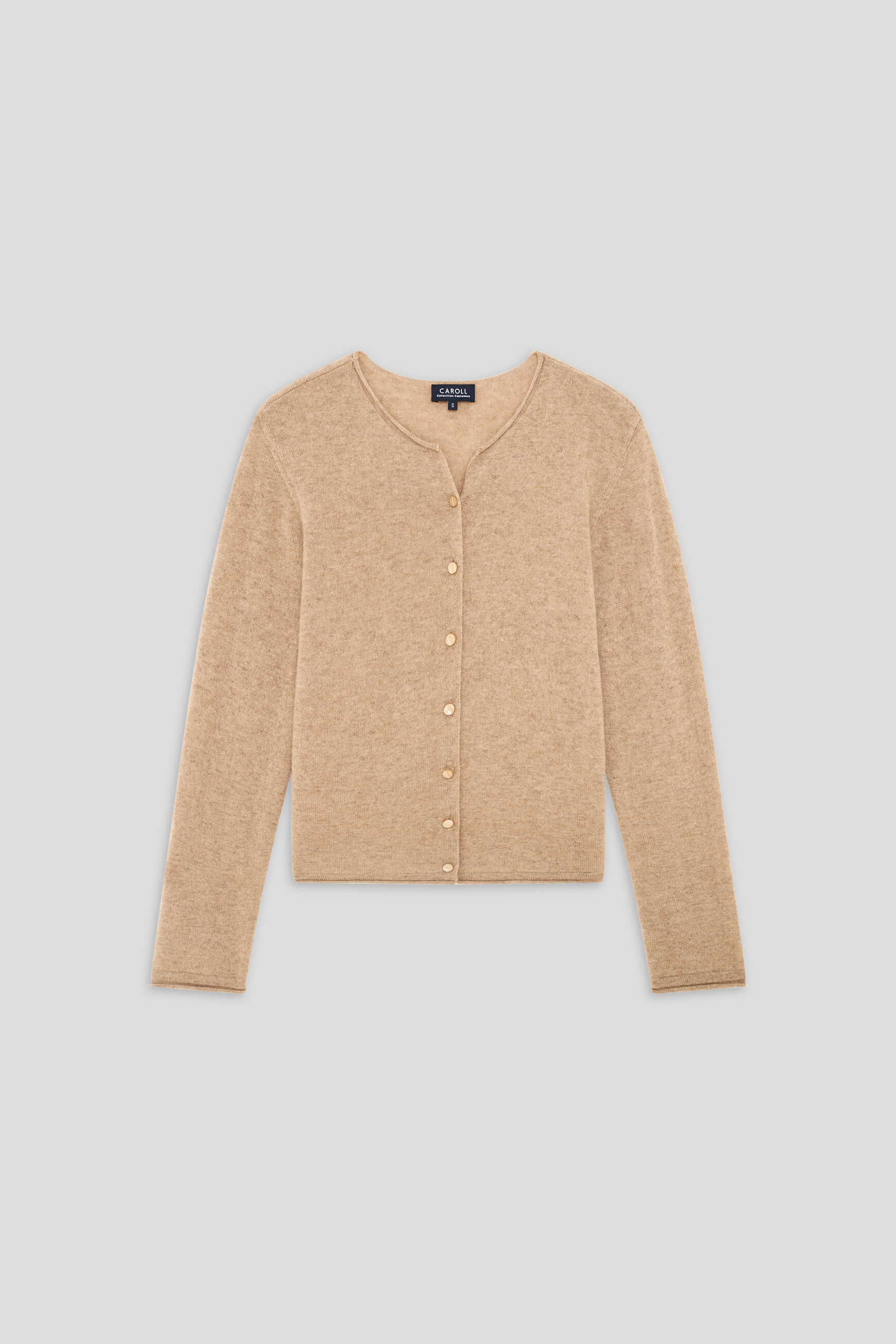 Msally sweater 100% cashmere light brown woman