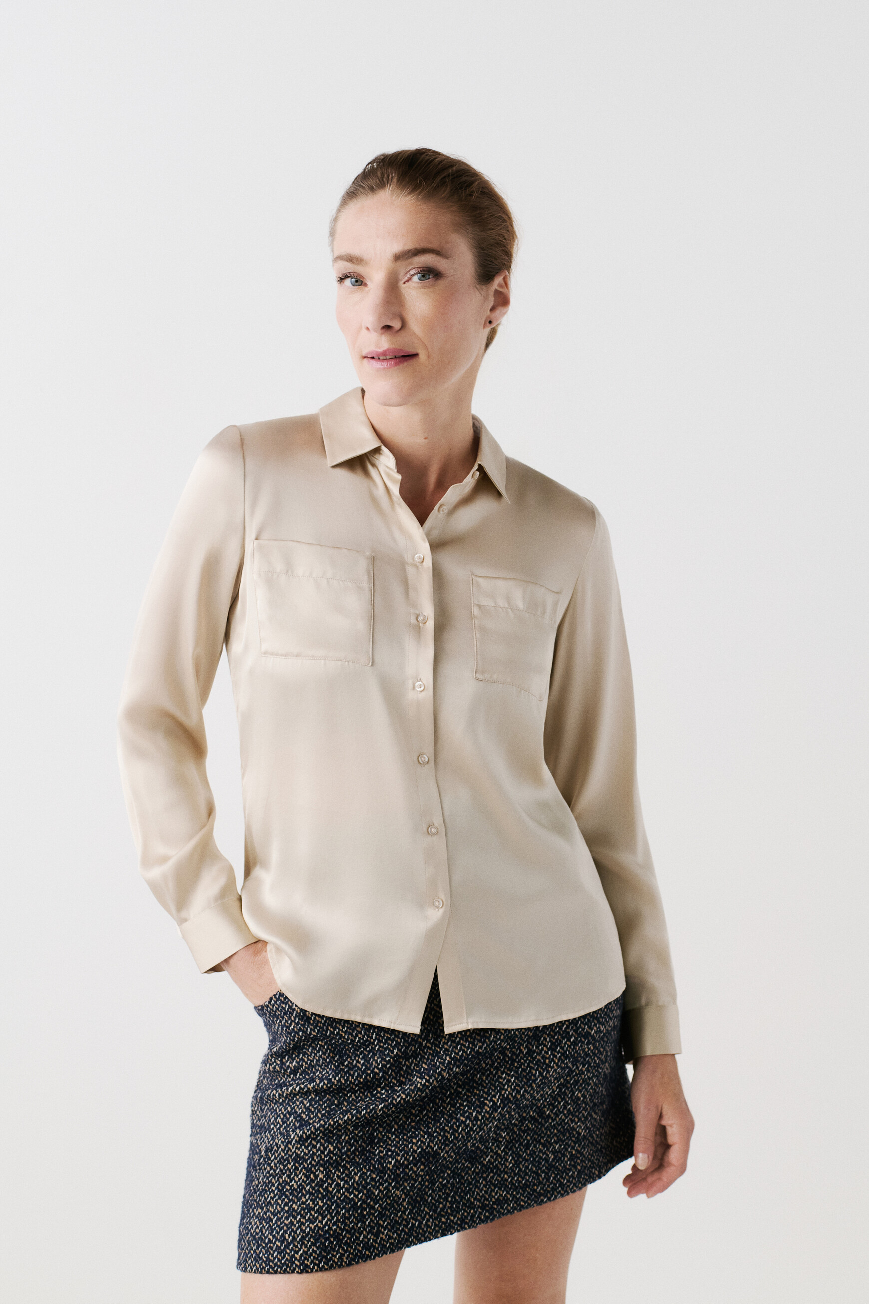 Chemisier soie femme caroll clearance