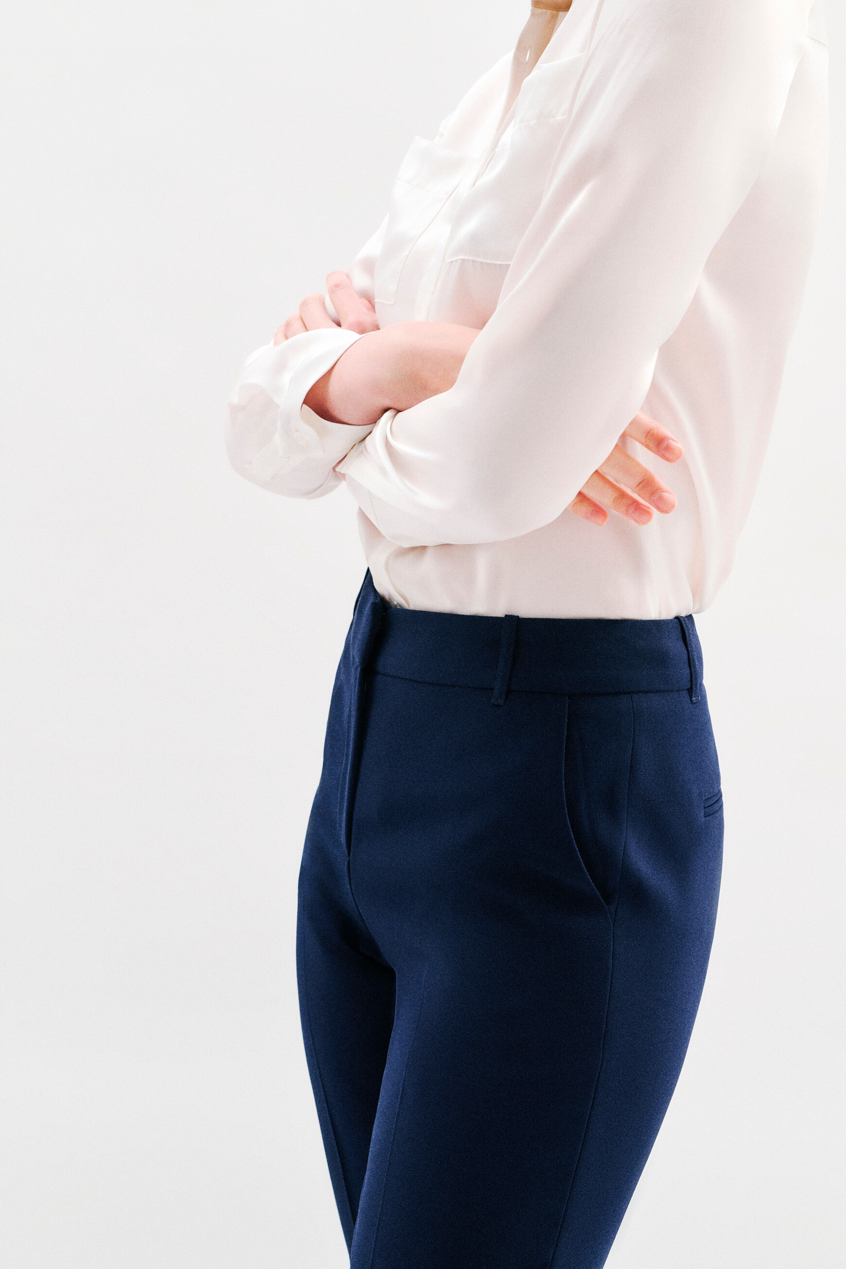 pantalon pclement3 bleu marine femme Pantalon Pclement3 bleu marine femme
