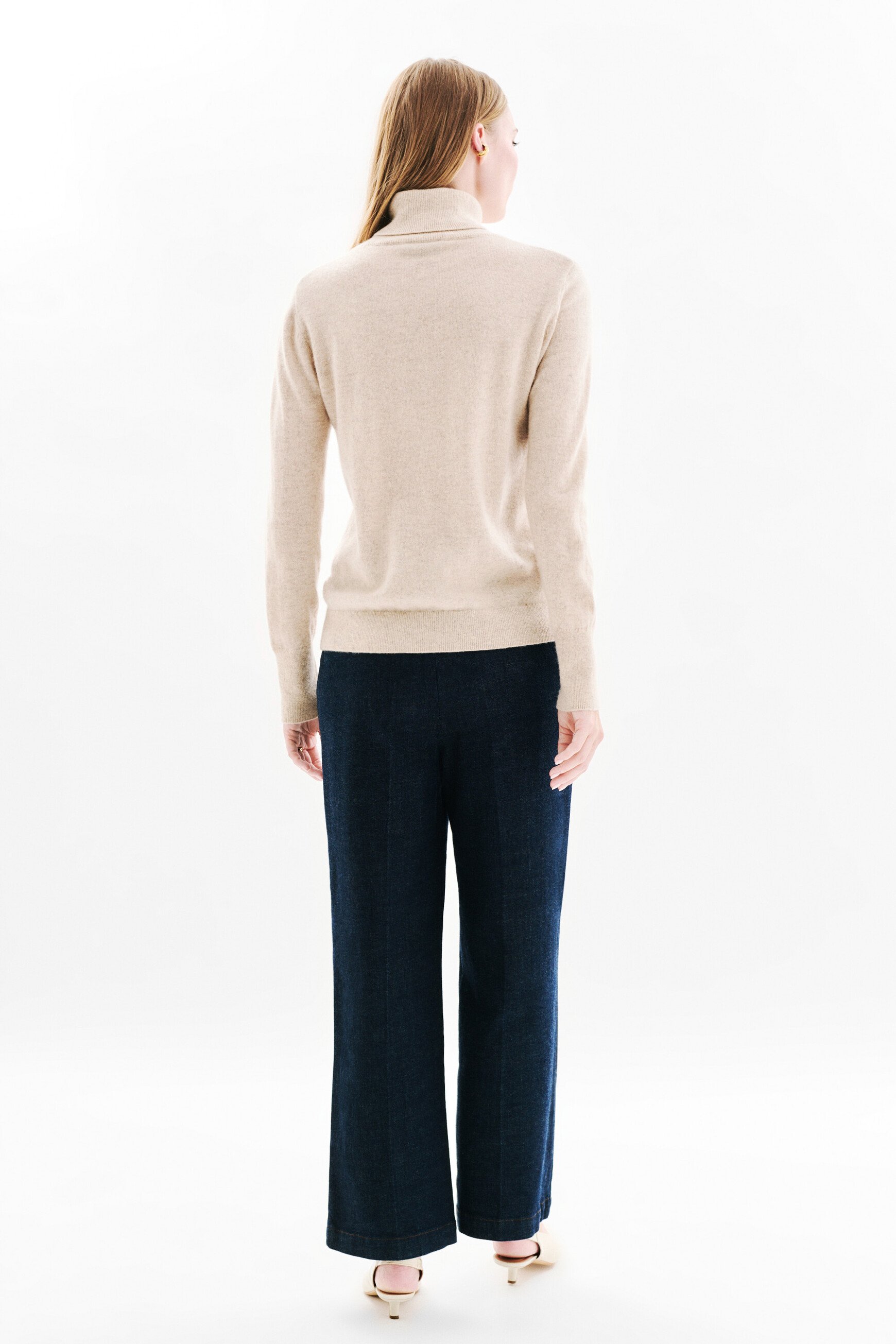 Dylan b 100% cashmere sweater sand woman
