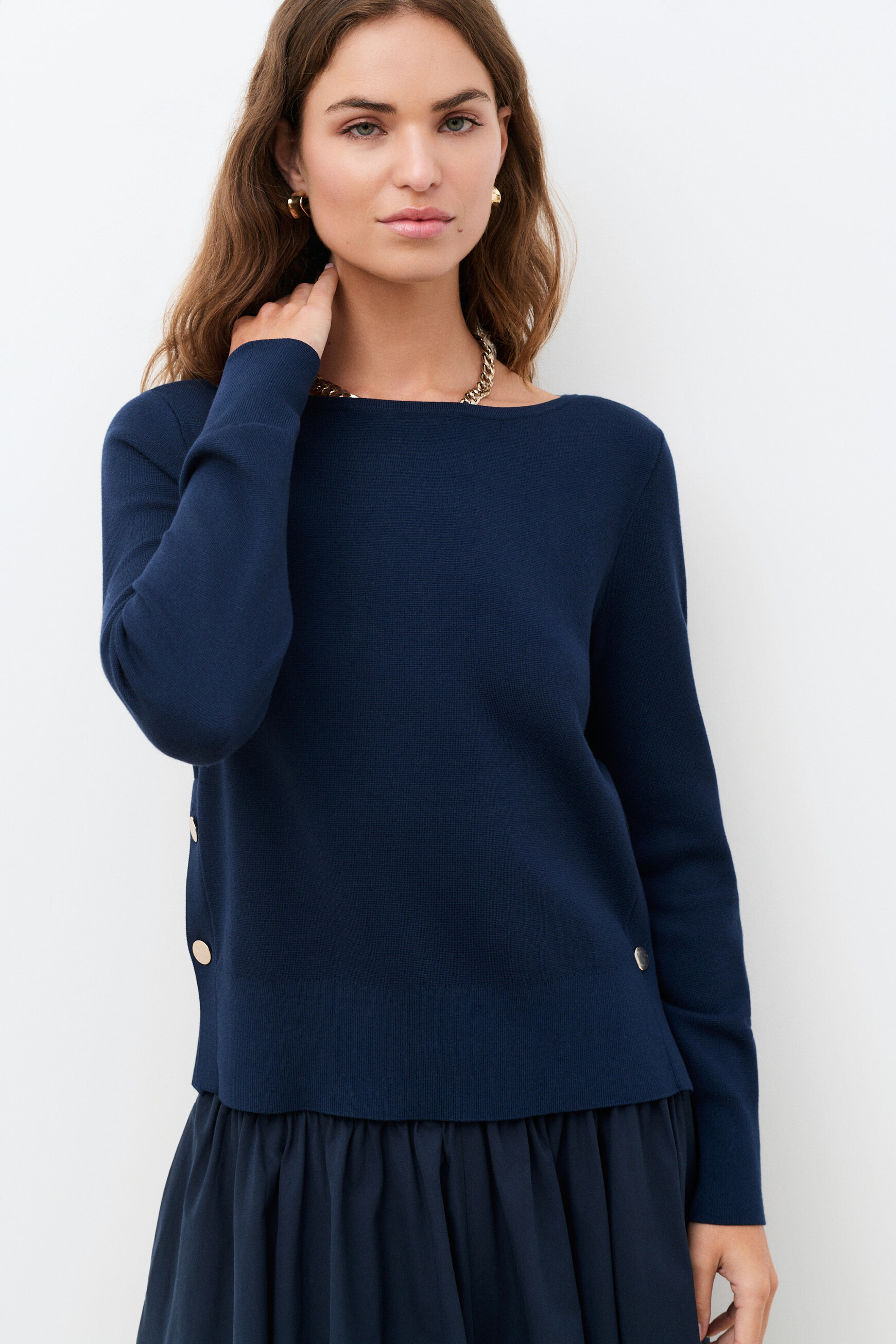 marineblauw vrouw