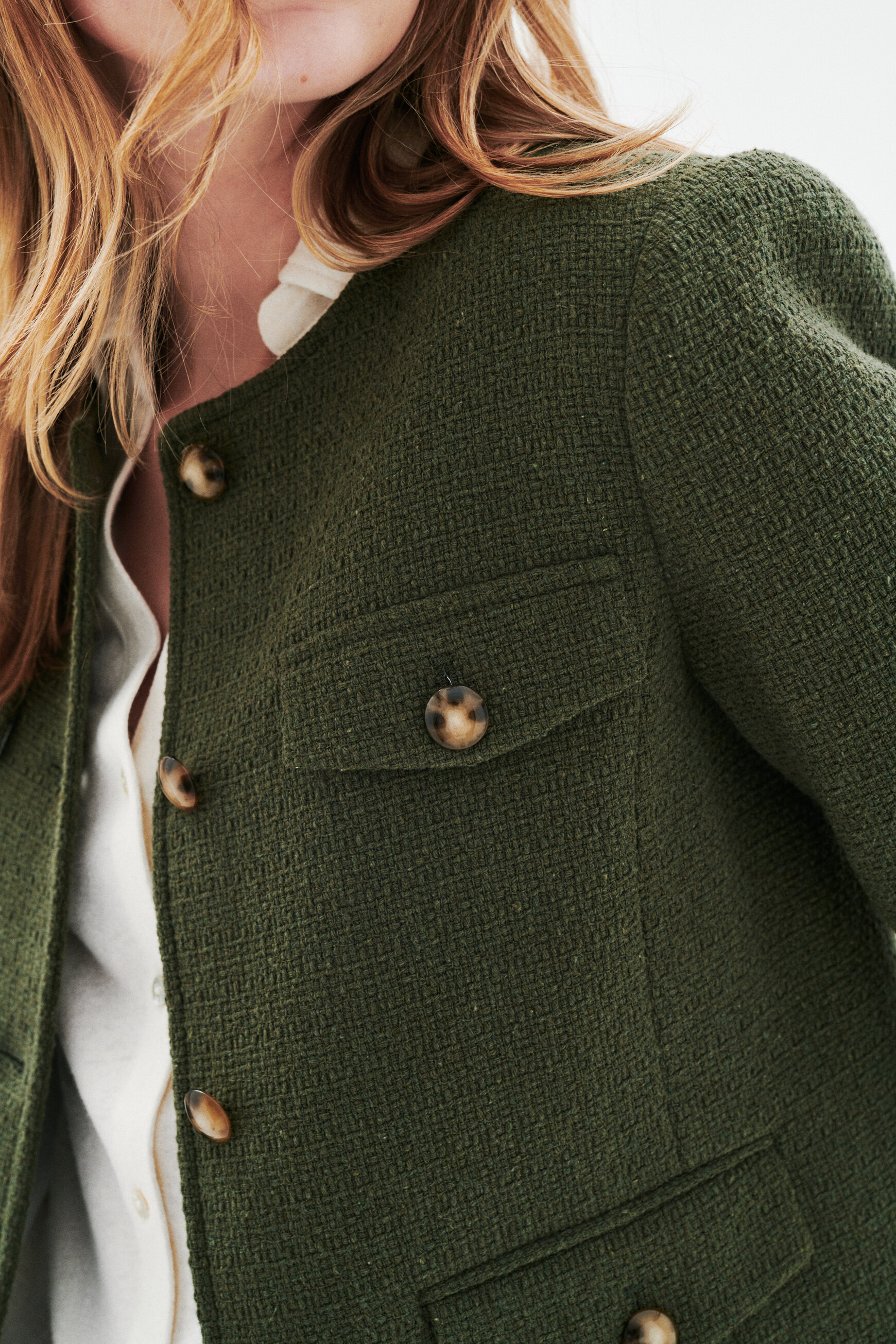 veste vegetal vert kaki femme Veste Vegetal vert kaki femme