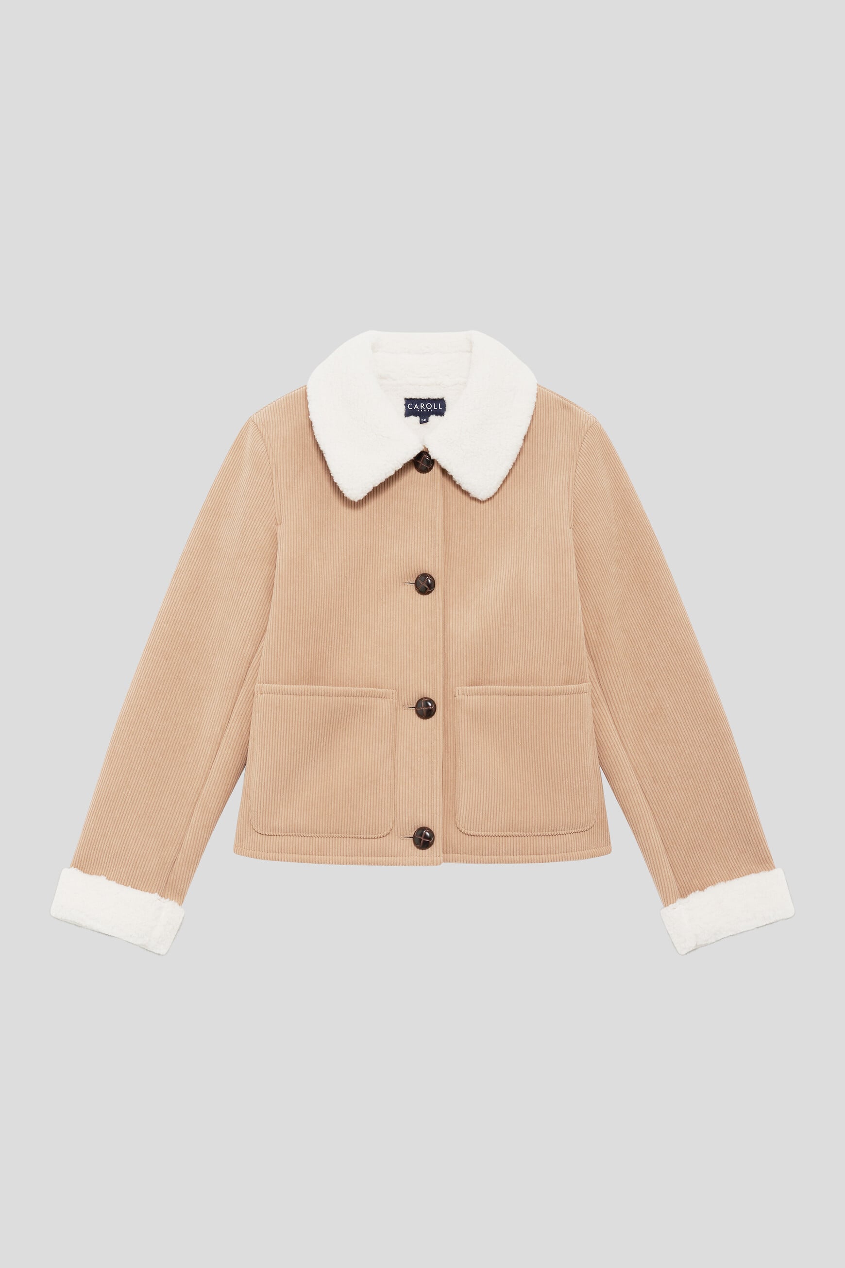 Chaqueta Vlyn marr&oacute;n claro mujer