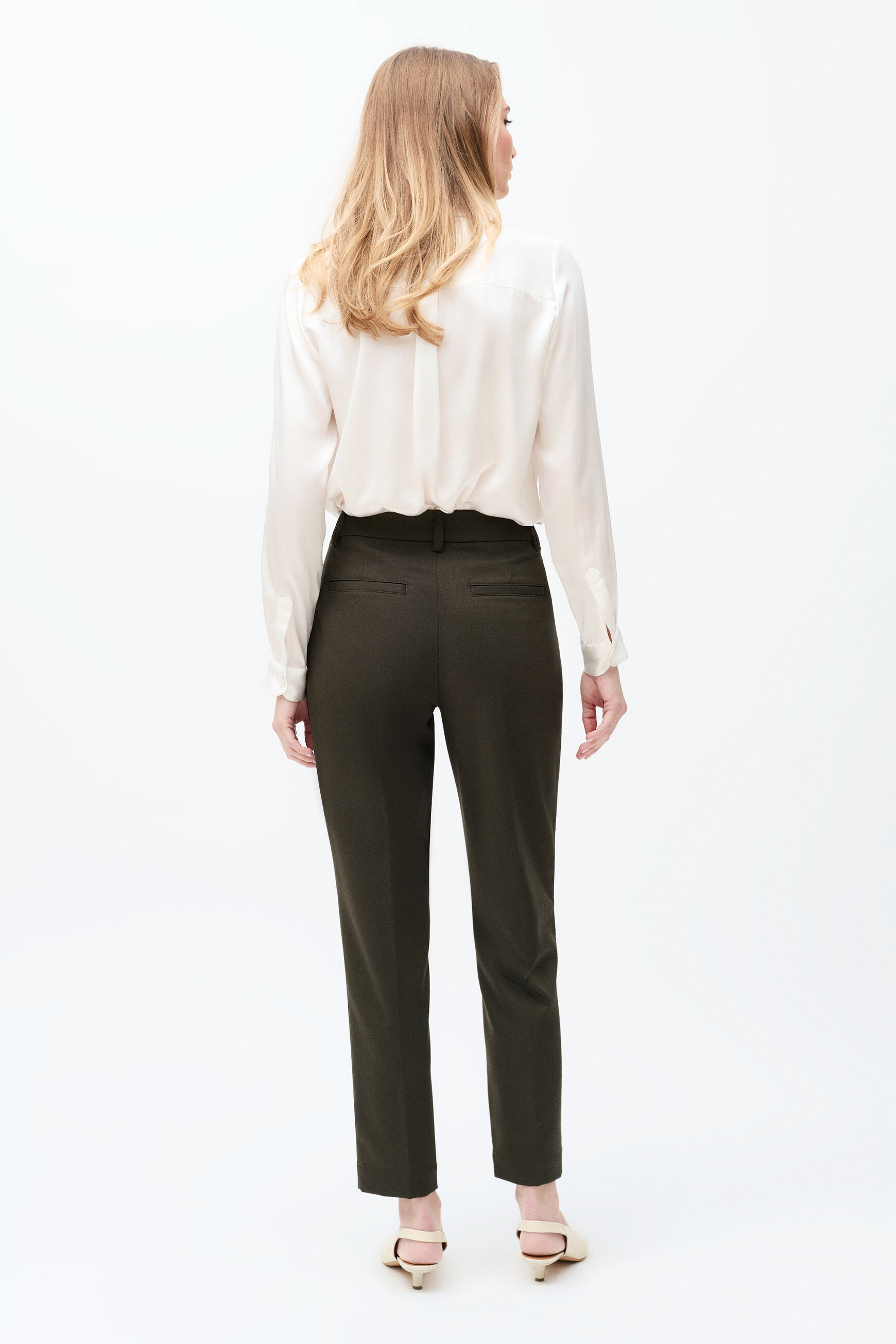 Broek Pilotiville vert foncé vrouw