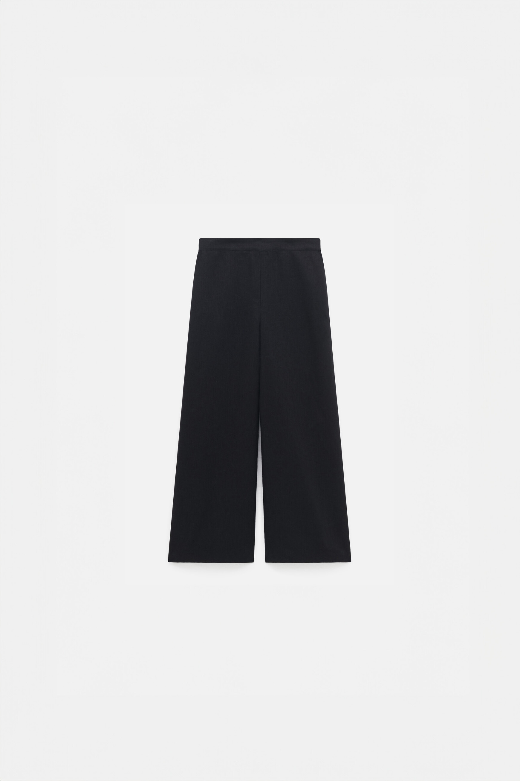 pantalon pandi 100 lino negro mujer Pantalón Pandi 100% lino negro mujer