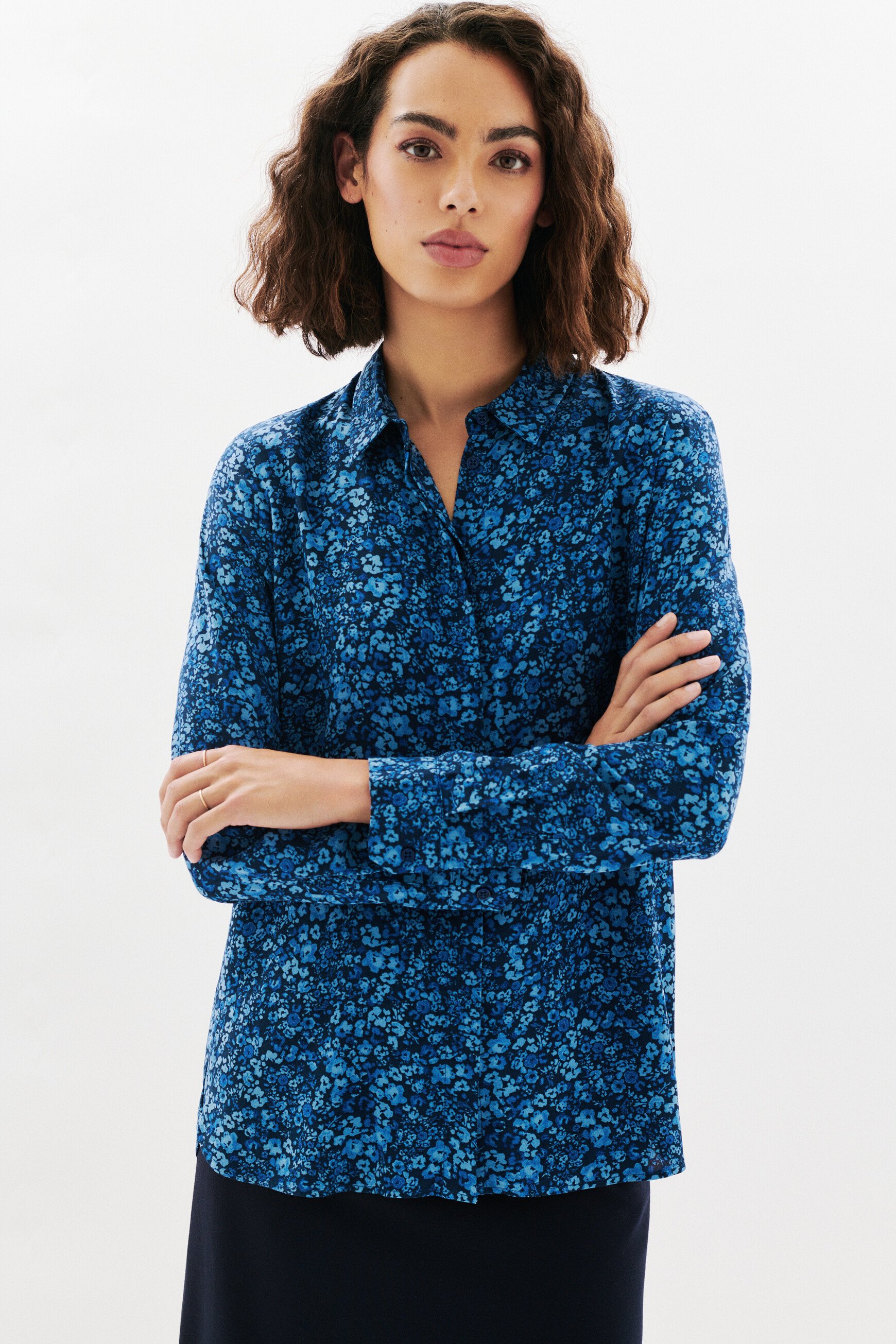 Jamie shirt navy blue woman