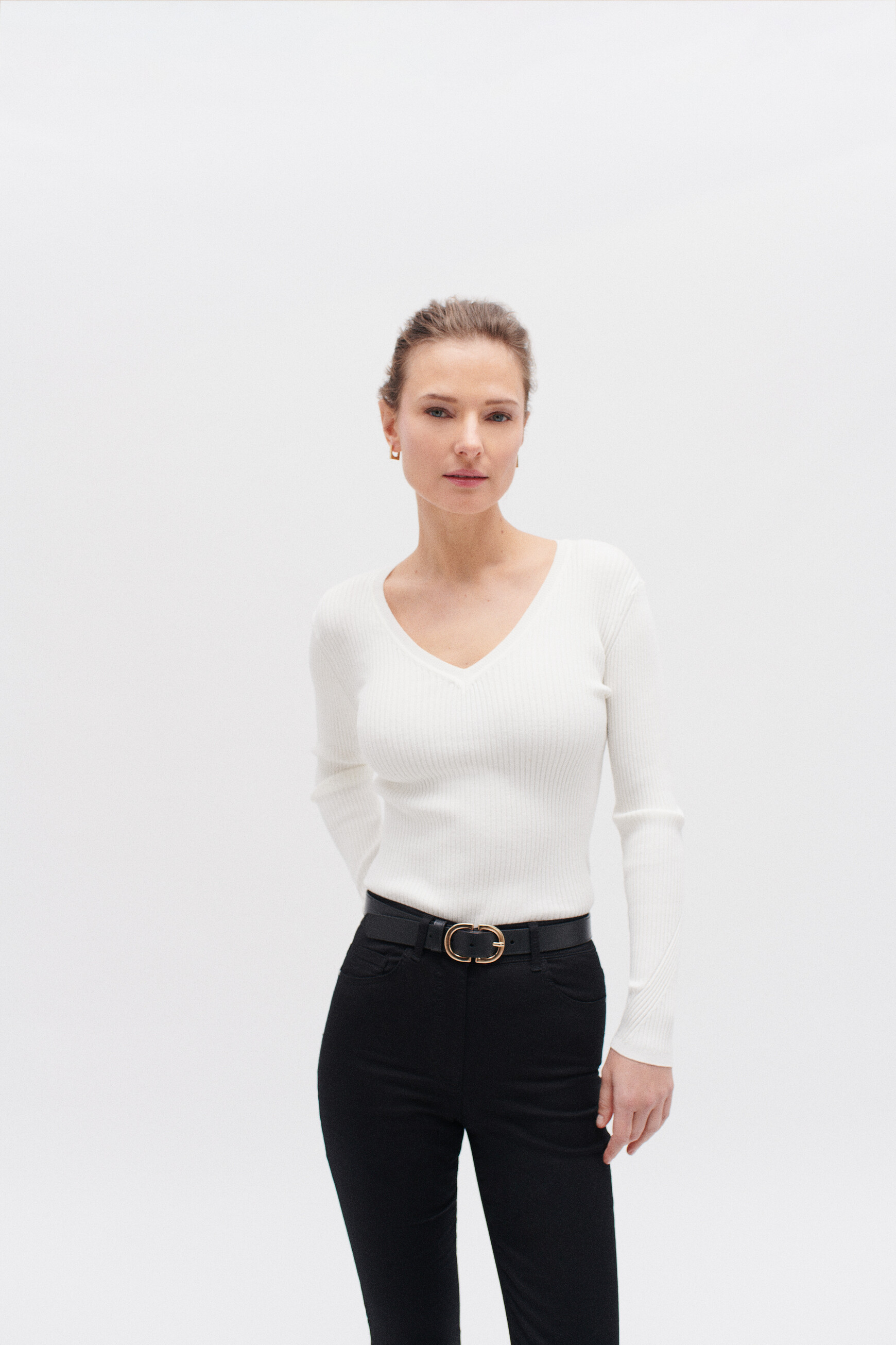 pull agatha ivoire femme
