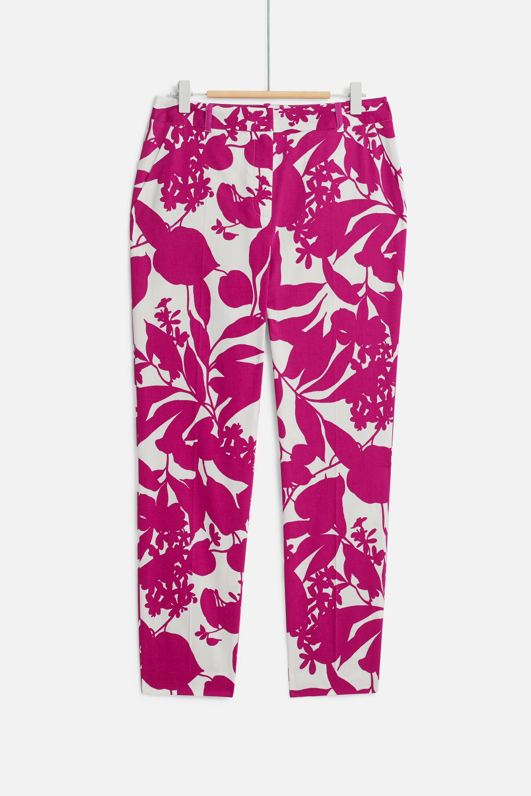 pantalon gab fleuri violet femme Pantalon gab fleuri violet femme