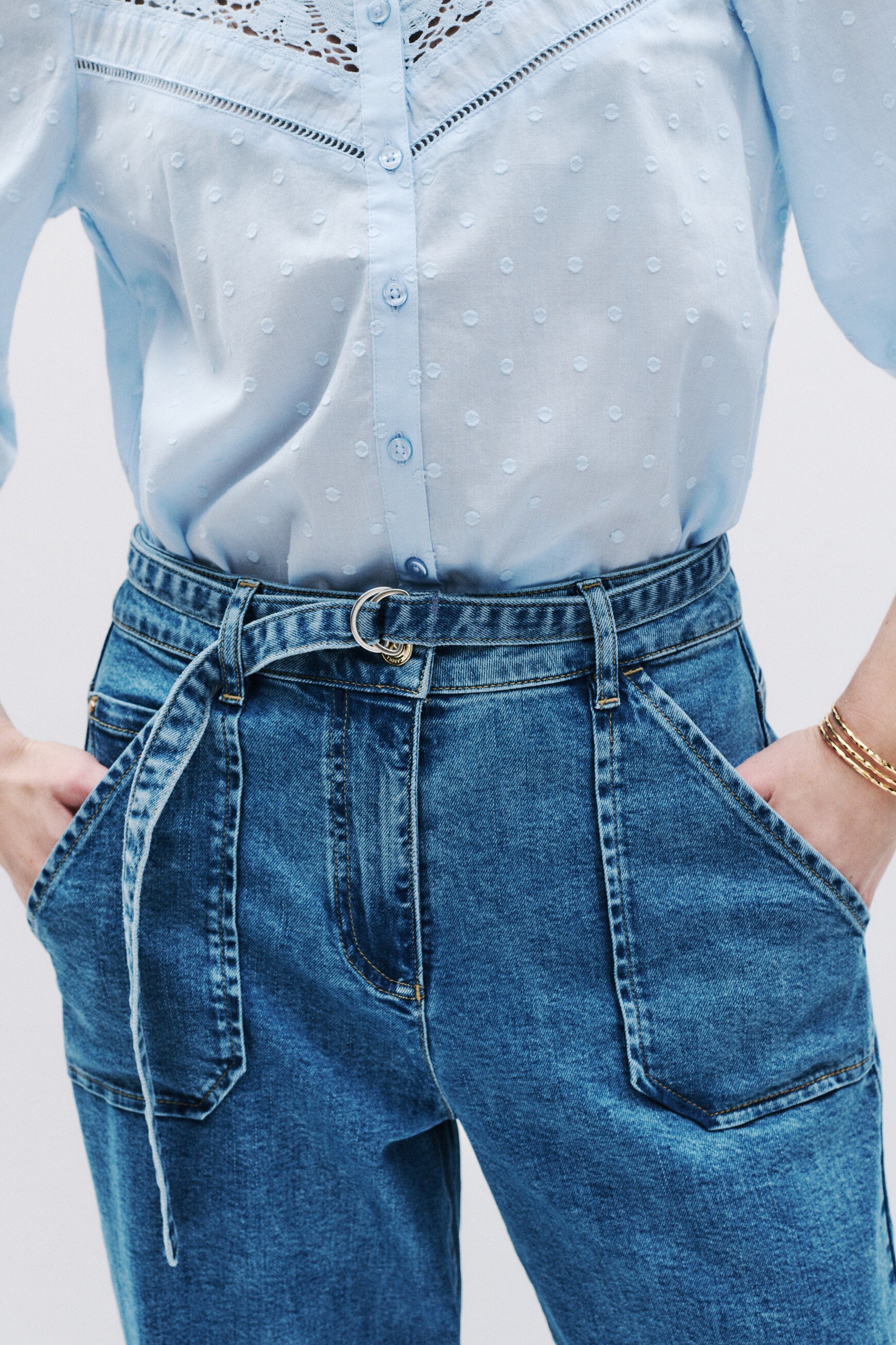 positani hose denim baby blau damen Positani Hose denim baby blau damen