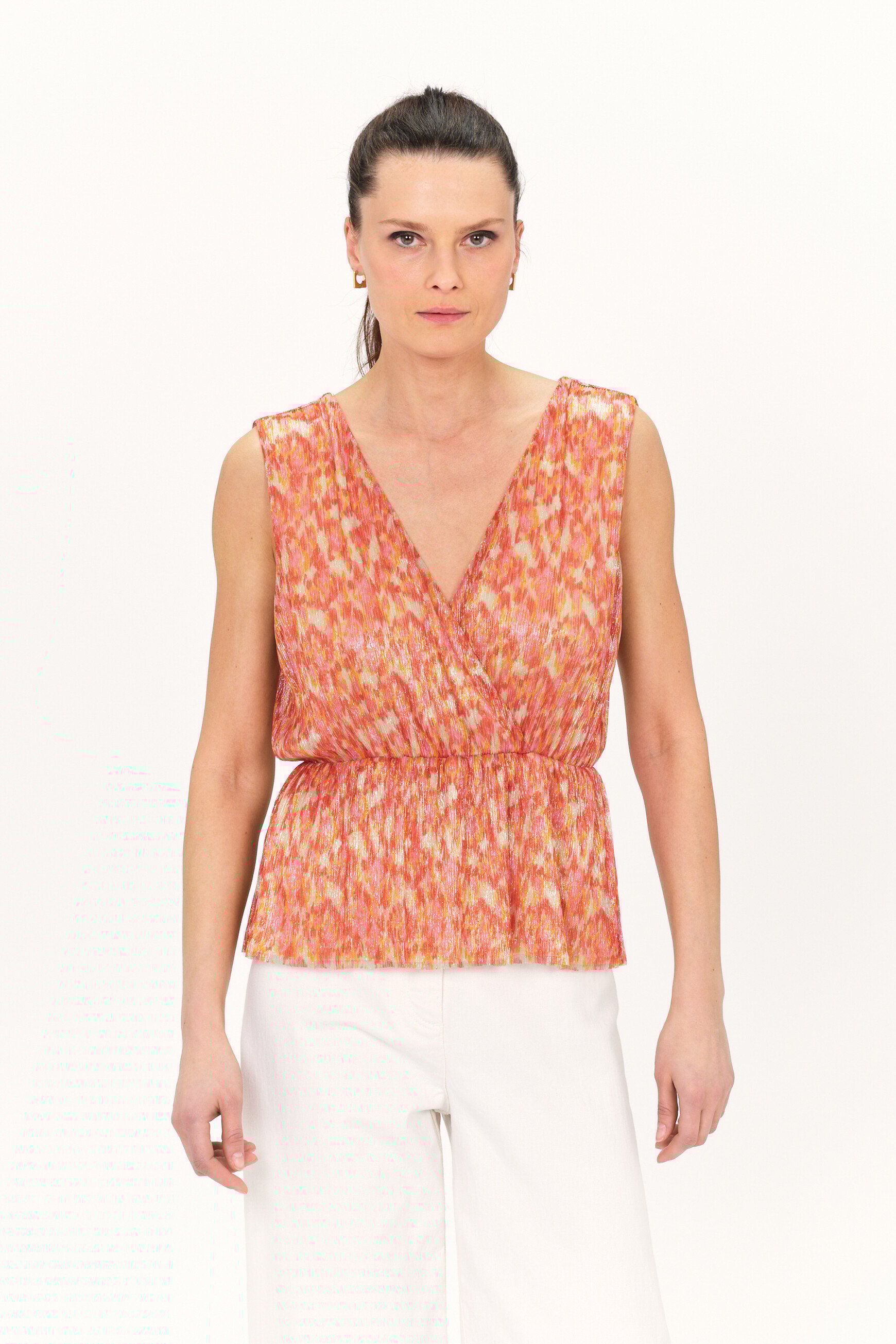 T-shirt tastrid orange femme