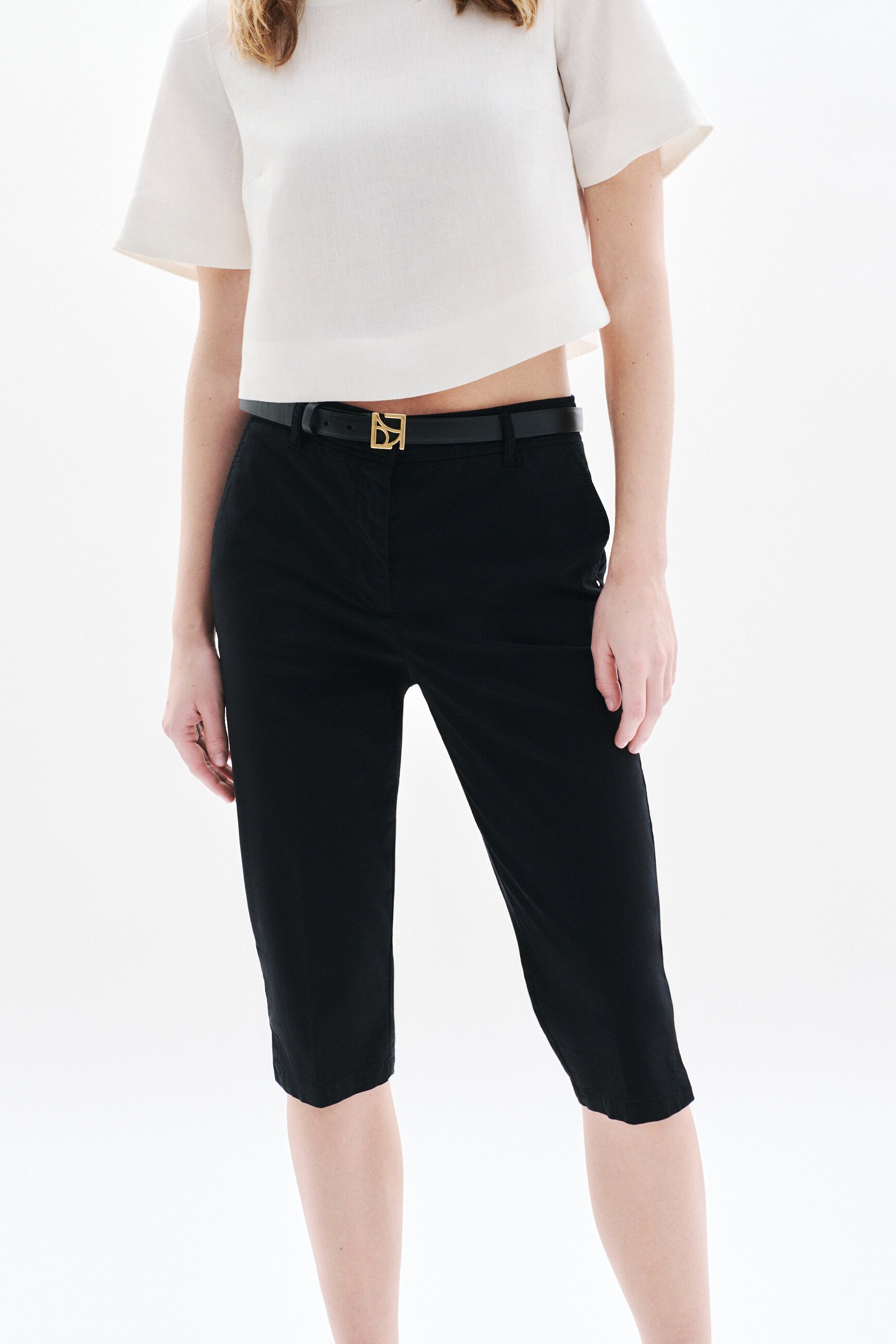 pantalon pcorsaire noir femme Pantalon Pcorsaire noir femme