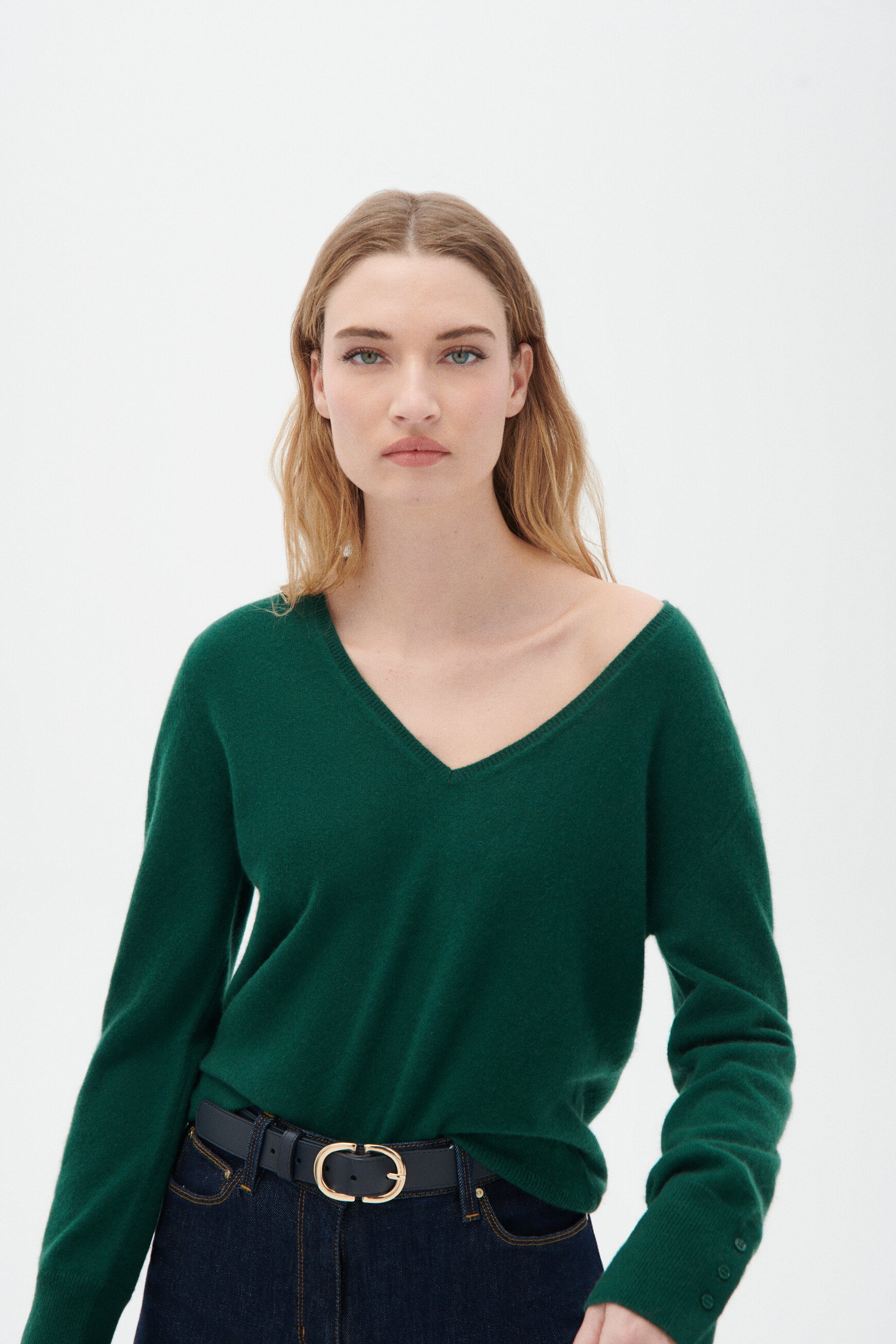 Pull marianne vert fonce femme