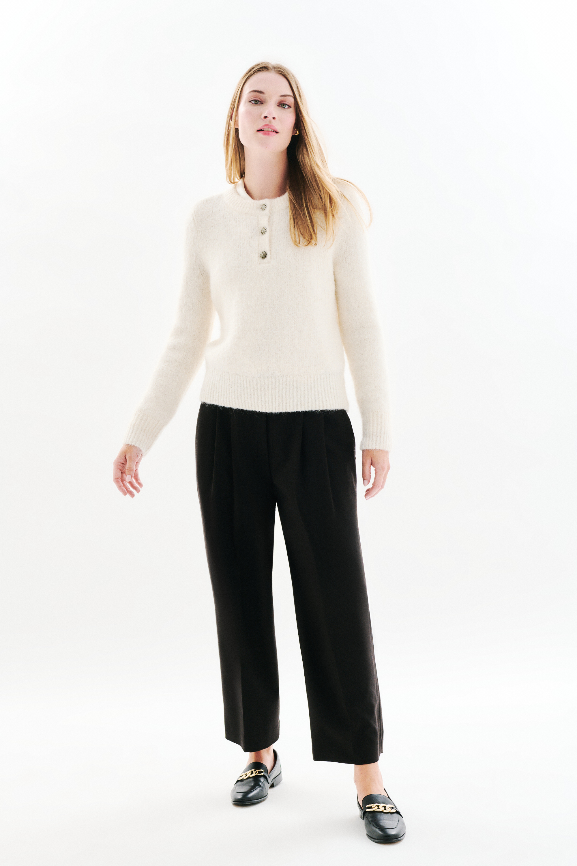 Mdona sweater ecru woman